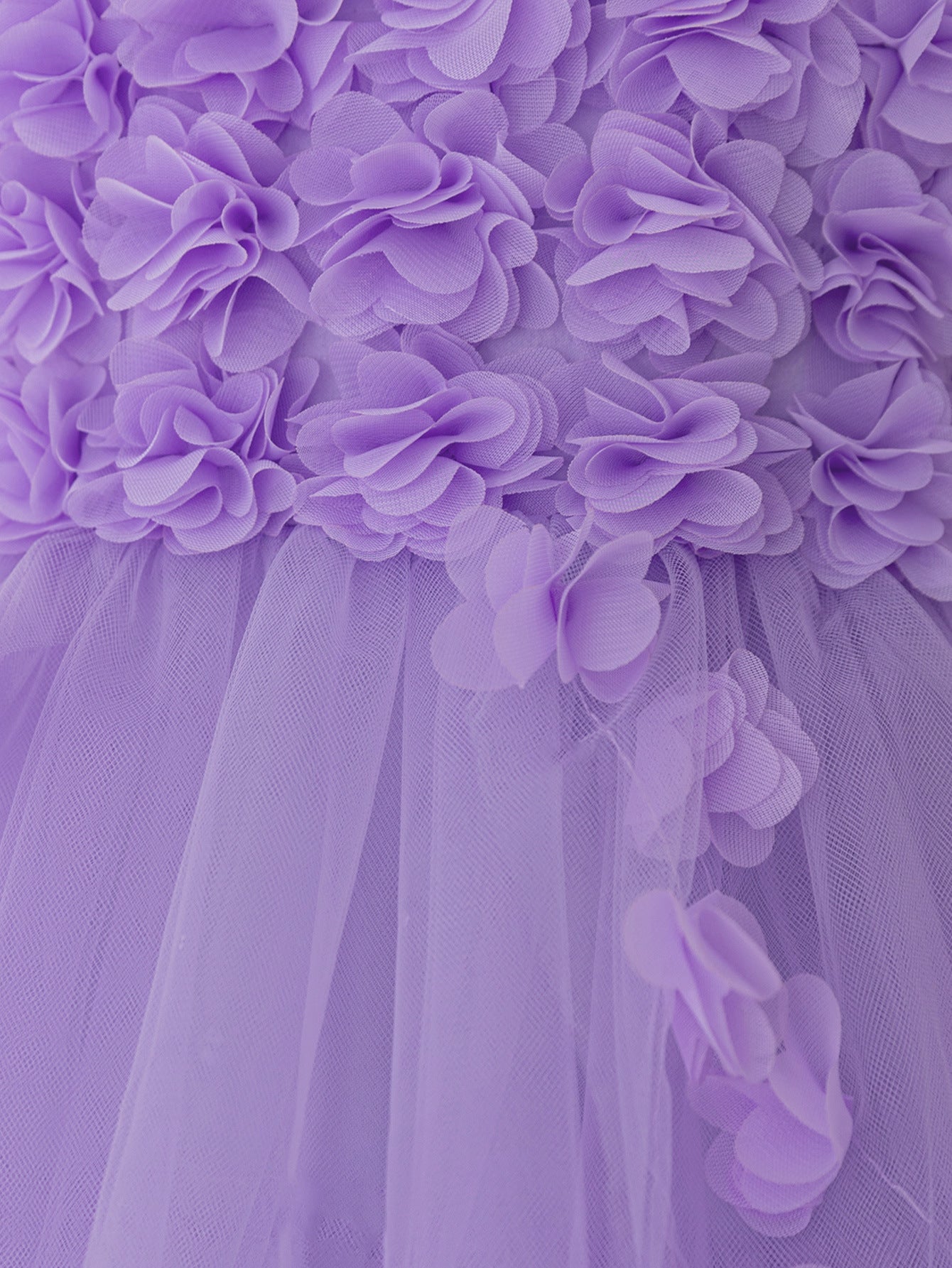 Princess Puffy Sleeve High-Low Tulle Dress – Ball Gown for Girls (Ages 3-12)