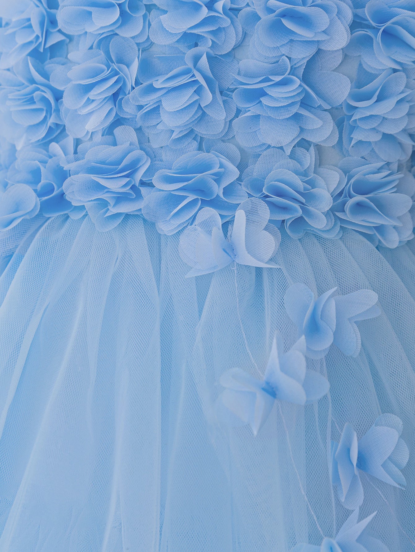 Princess Puffy Sleeve High-Low Tulle Dress – Ball Gown for Girls (Ages 3-12)