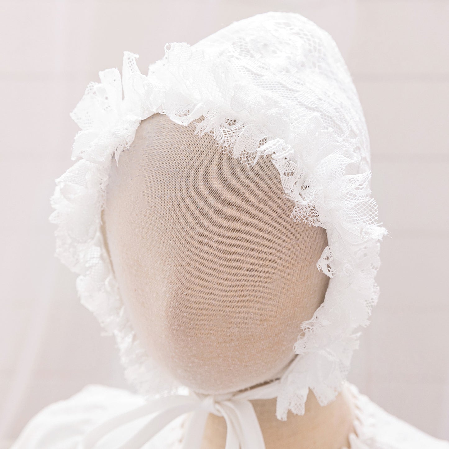 Princess Puffy Sleeve Lace Ball Gown Dress for Baby Girls - White Christening & Party Wear