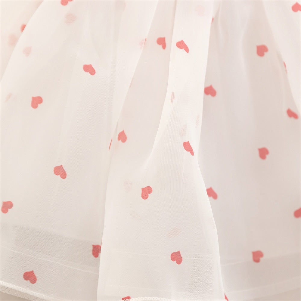 Princess Puffy Tulle Floral Dress for Baby Girls – Elegant Party & Flower Girl Outfit