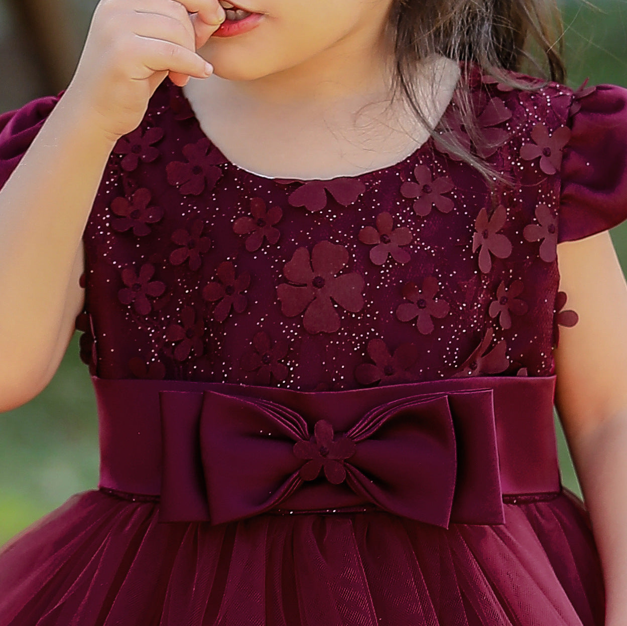 Princess Tulle Ball Gown for Baby Girls Tea Length for Party & Wedding