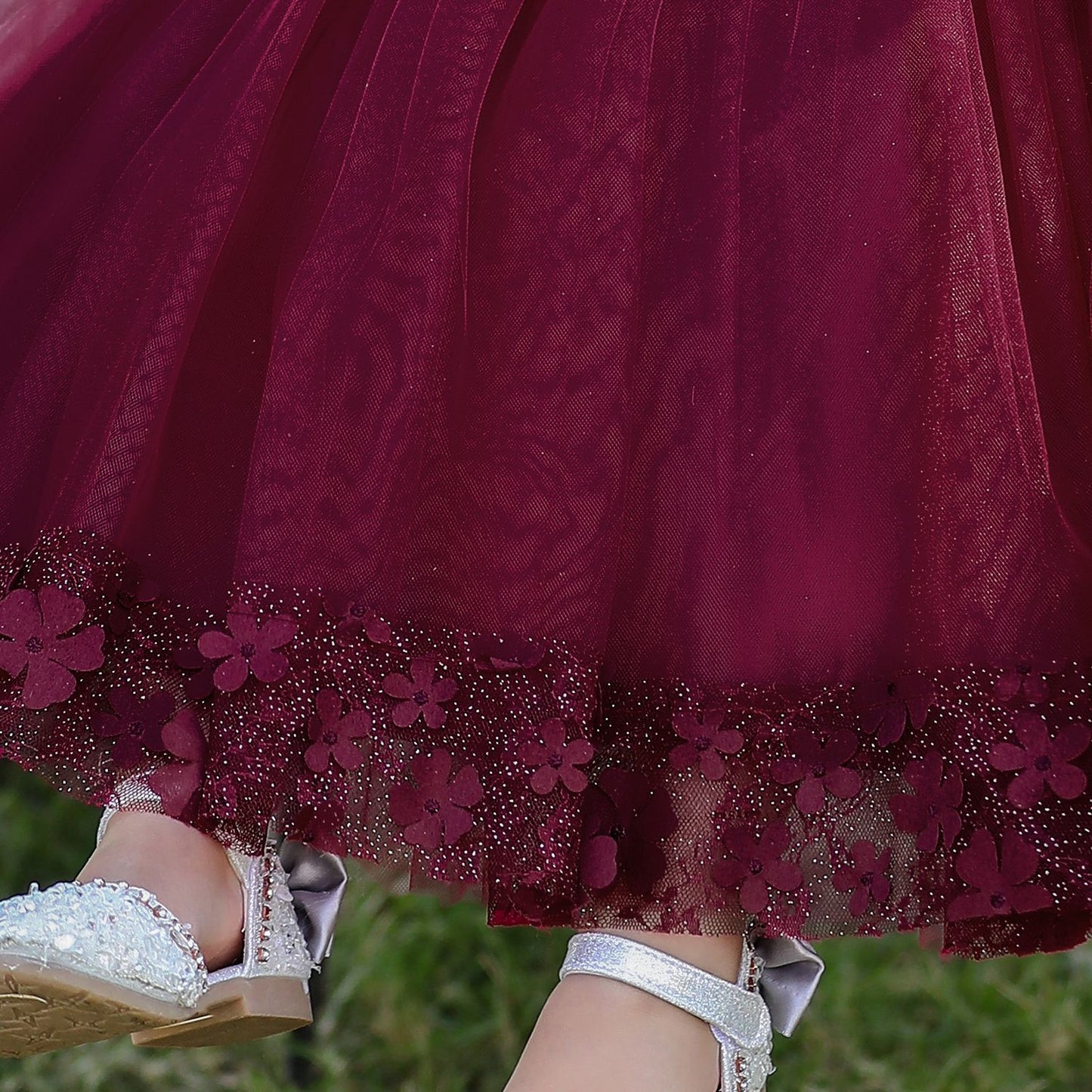 Princess Tulle Ball Gown for Baby Girls Tea Length for Party & Wedding
