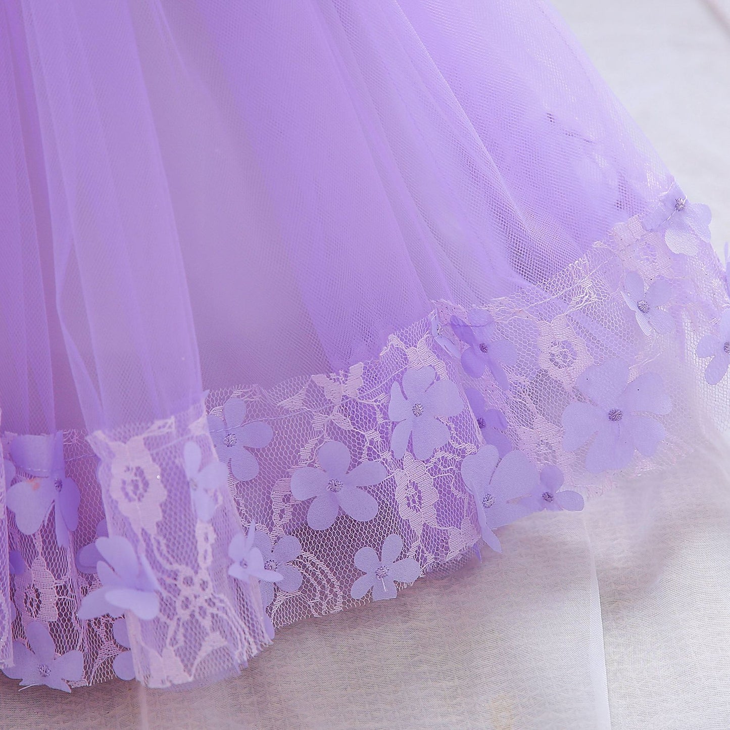 Princess Tulle Ball Gown for Baby Girls Tea Length for Party & Wedding