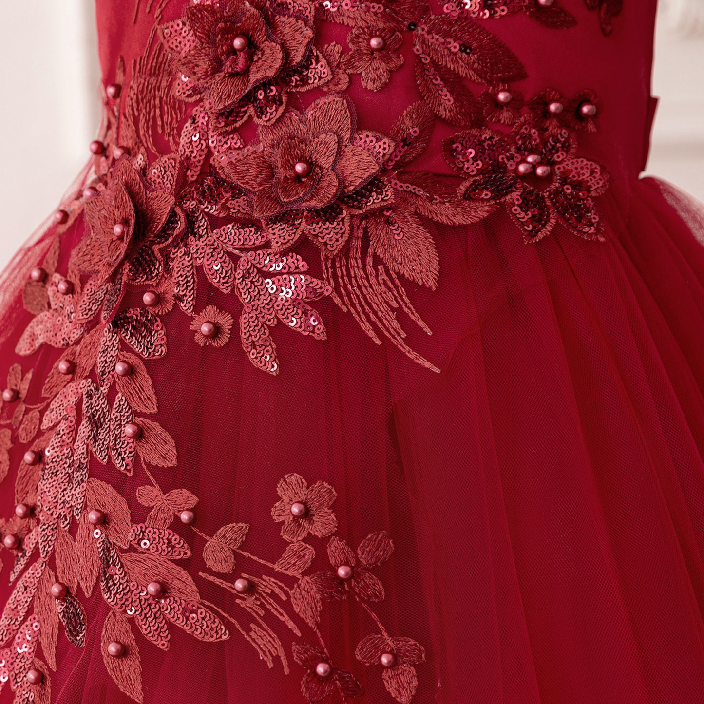 Puffy High-Low Princess Dress for Girls | Off Shoulder Mesh Gown Ages 3-12