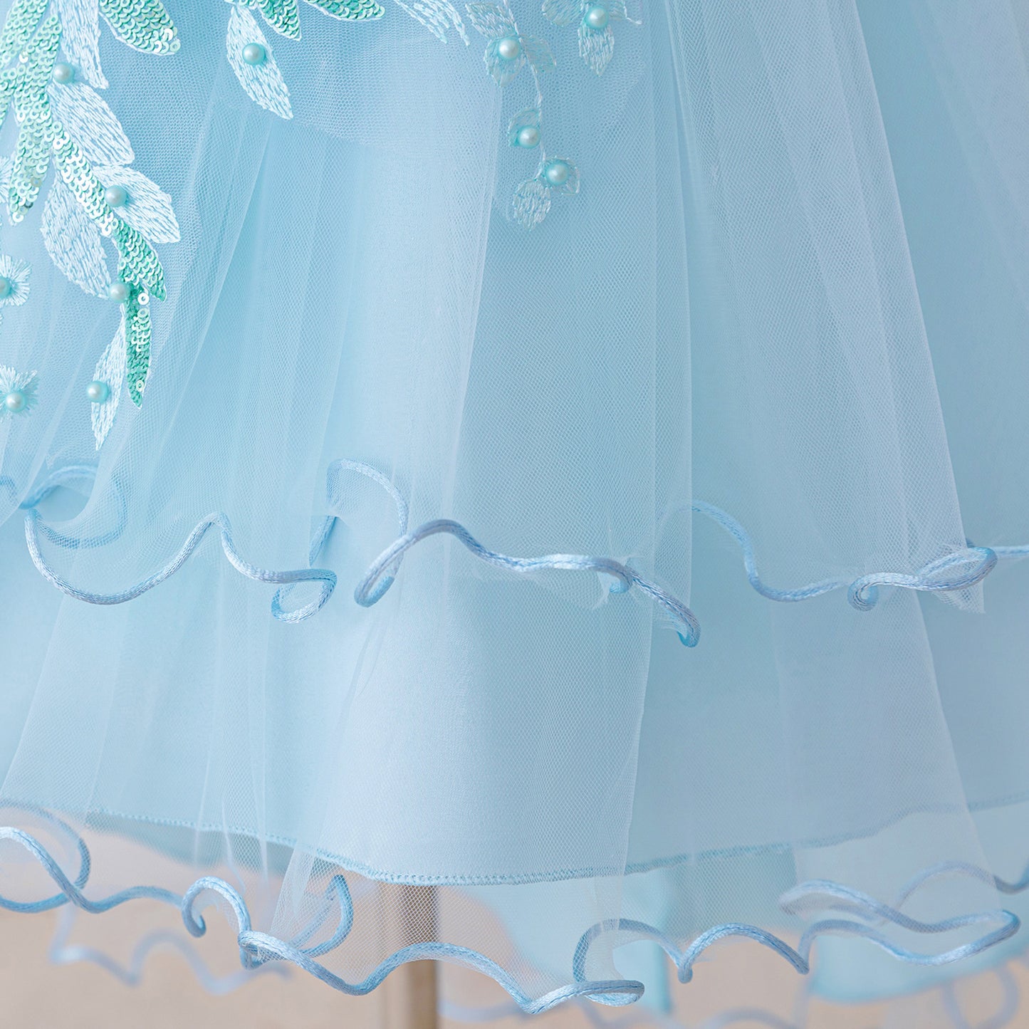 Puffy High-Low Princess Dress for Girls | Off Shoulder Mesh Gown Ages 3-12