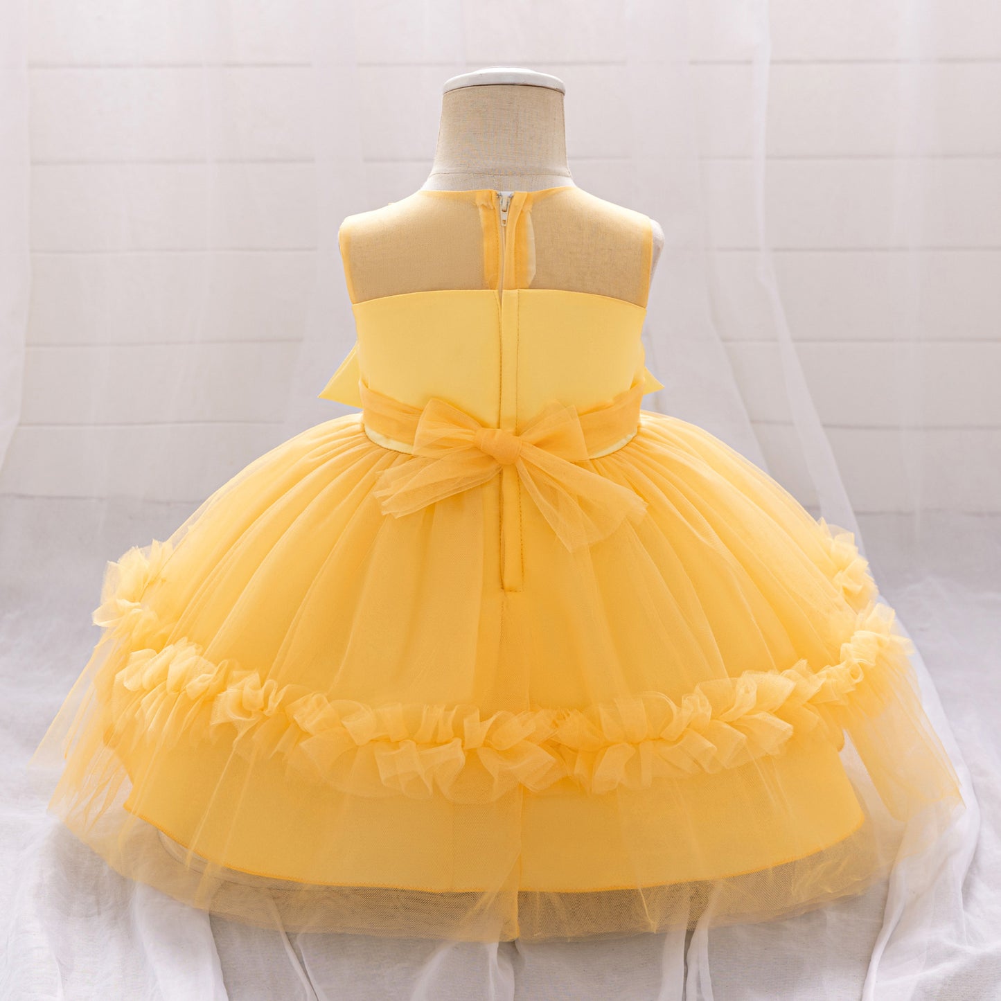 Puffy Mesh Princess Ball Gown Dress for Girls 9 Months–4 Years