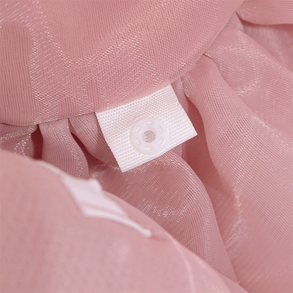 Cute Off-Shoulder Puffy Mesh Baby Ball Gown Dress for Special Occasions