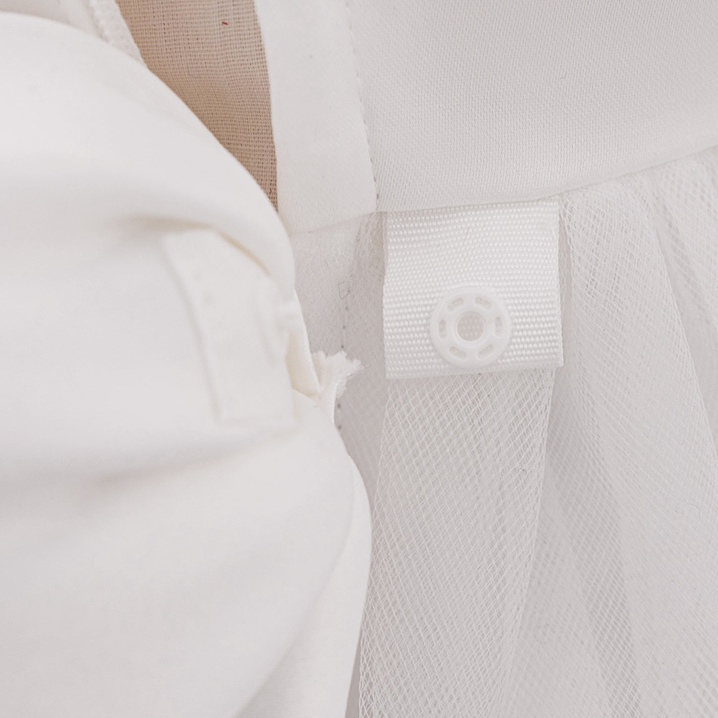 Puffy Off-Shoulder Princess Dress for Girls | High-Low Mesh Flower Girl Gown