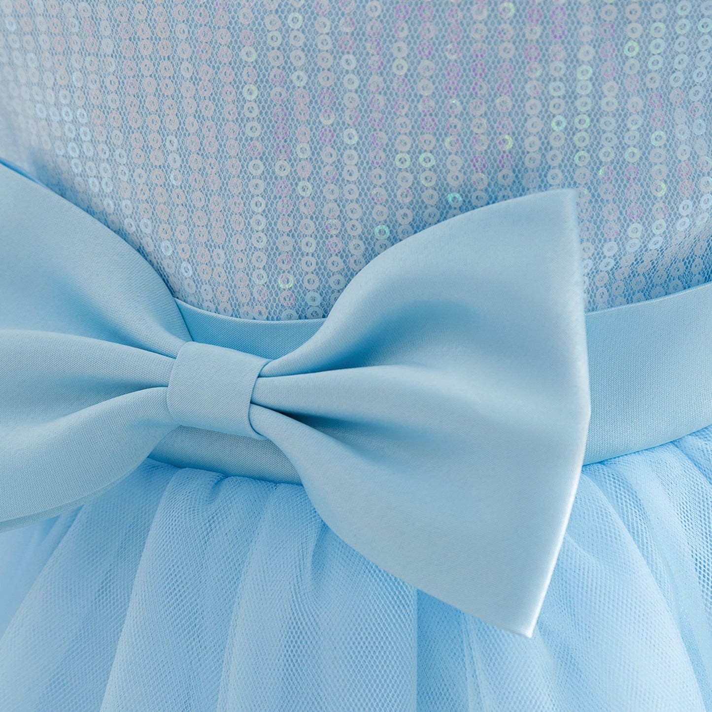 Cute Puffy Princess Dress for Toddlers – Sequin Tulle Ball Gown