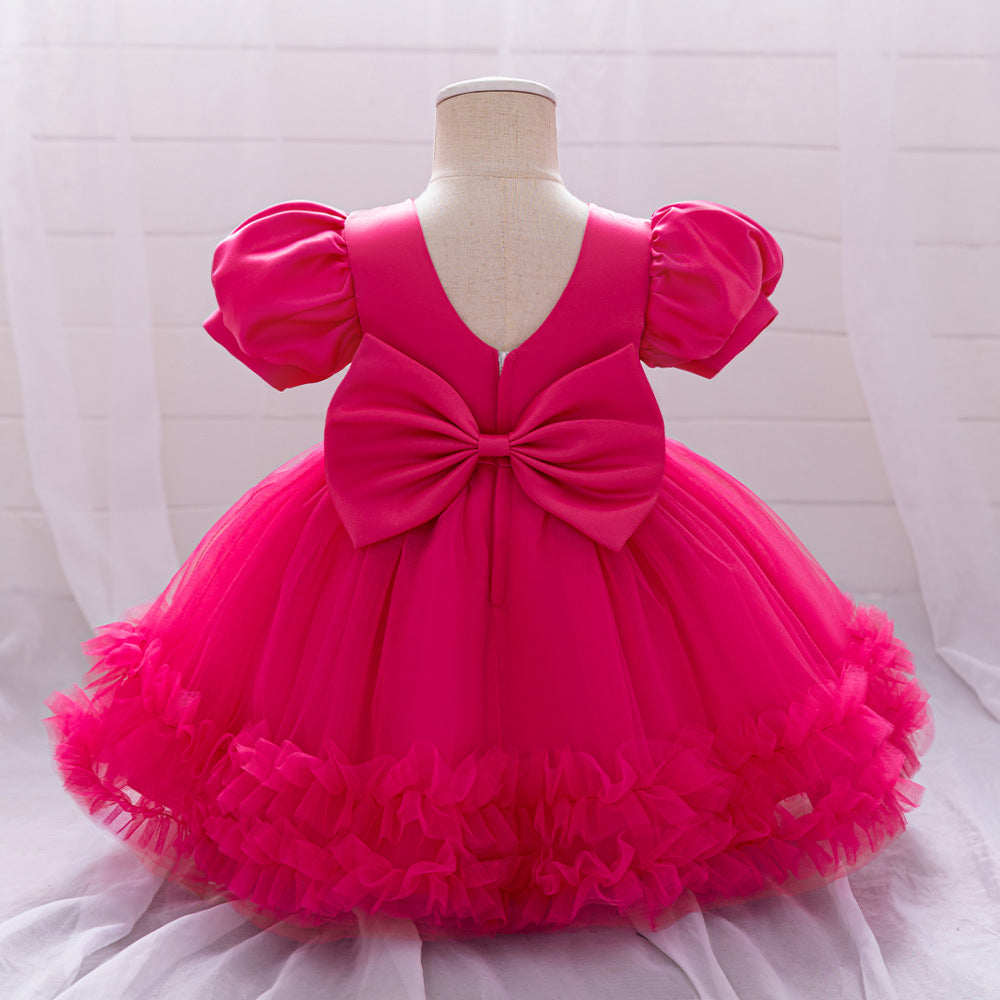 Cute Puffy Princess Dress for Toddlers – Sequin Tulle Ball Gown