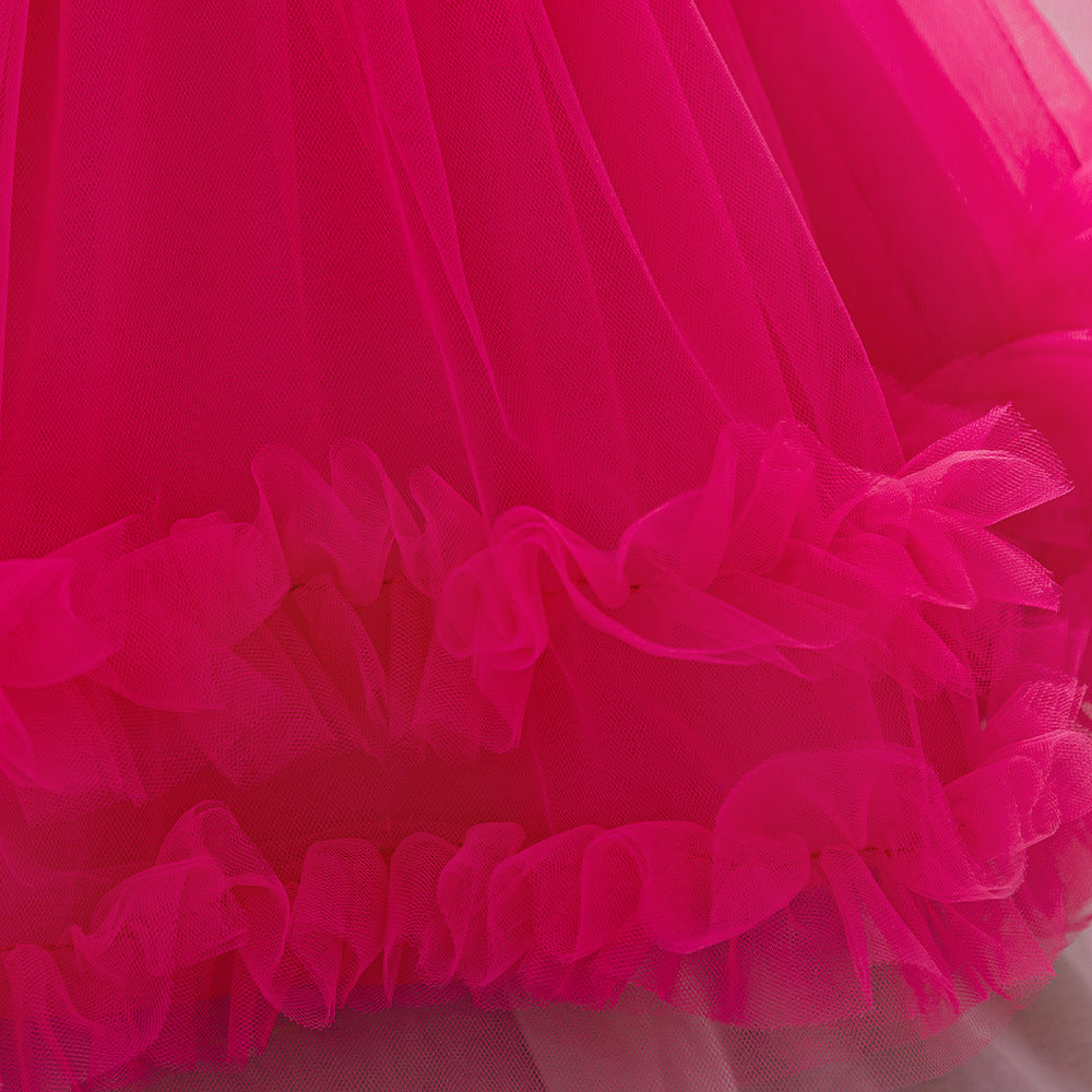 Cute Puffy Princess Dress for Toddlers – Sequin Tulle Ball Gown