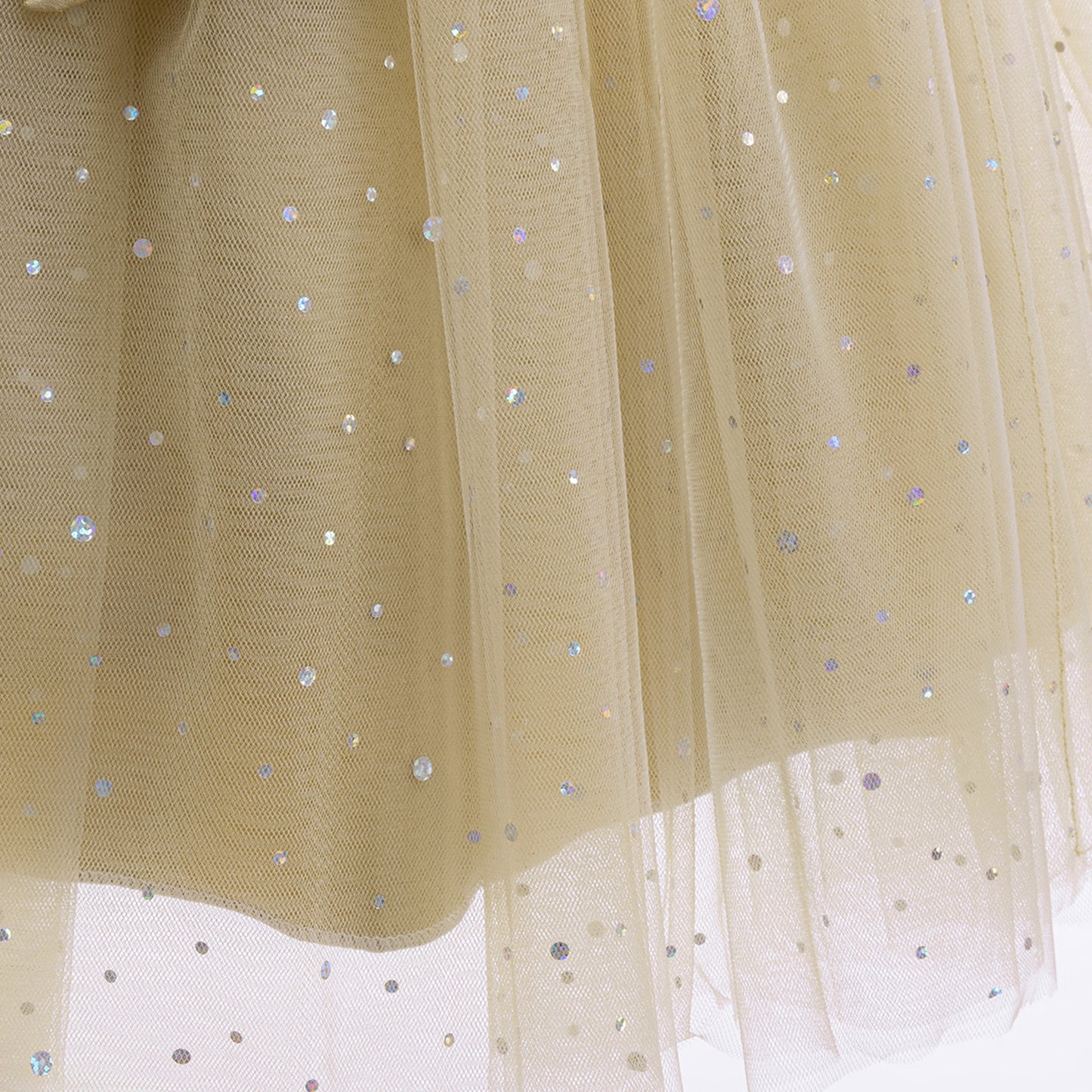 Puffy Tulle Ball Gown Dress for Girls - Lace & Bowknot Princess Party Dress