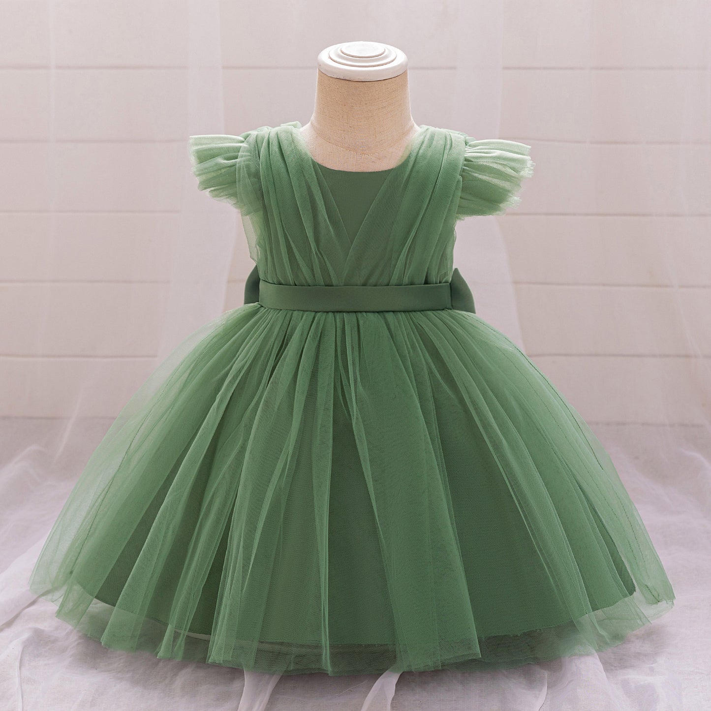 Puffy Bowknot Tulle Princess Dress for Girls | Ball Gown Party Dress