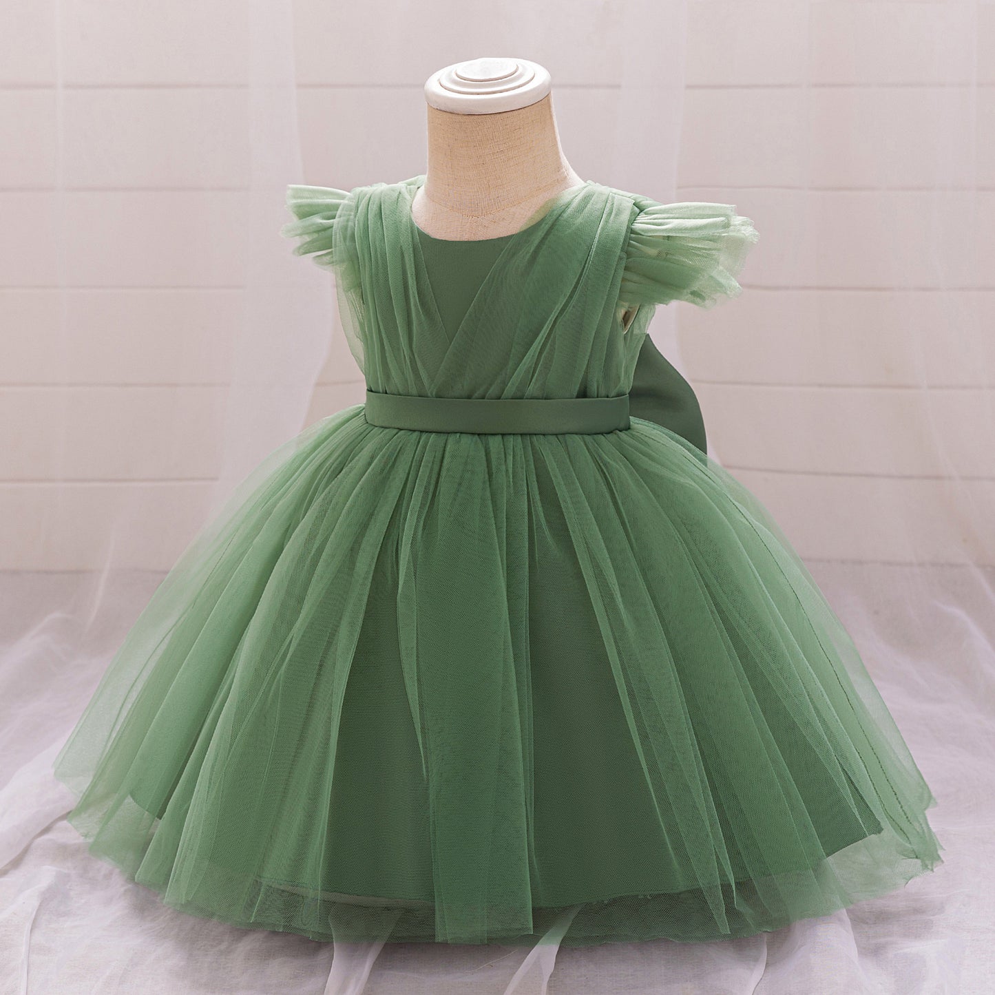 Puffy Bowknot Tulle Princess Dress for Girls | Ball Gown Party Dress