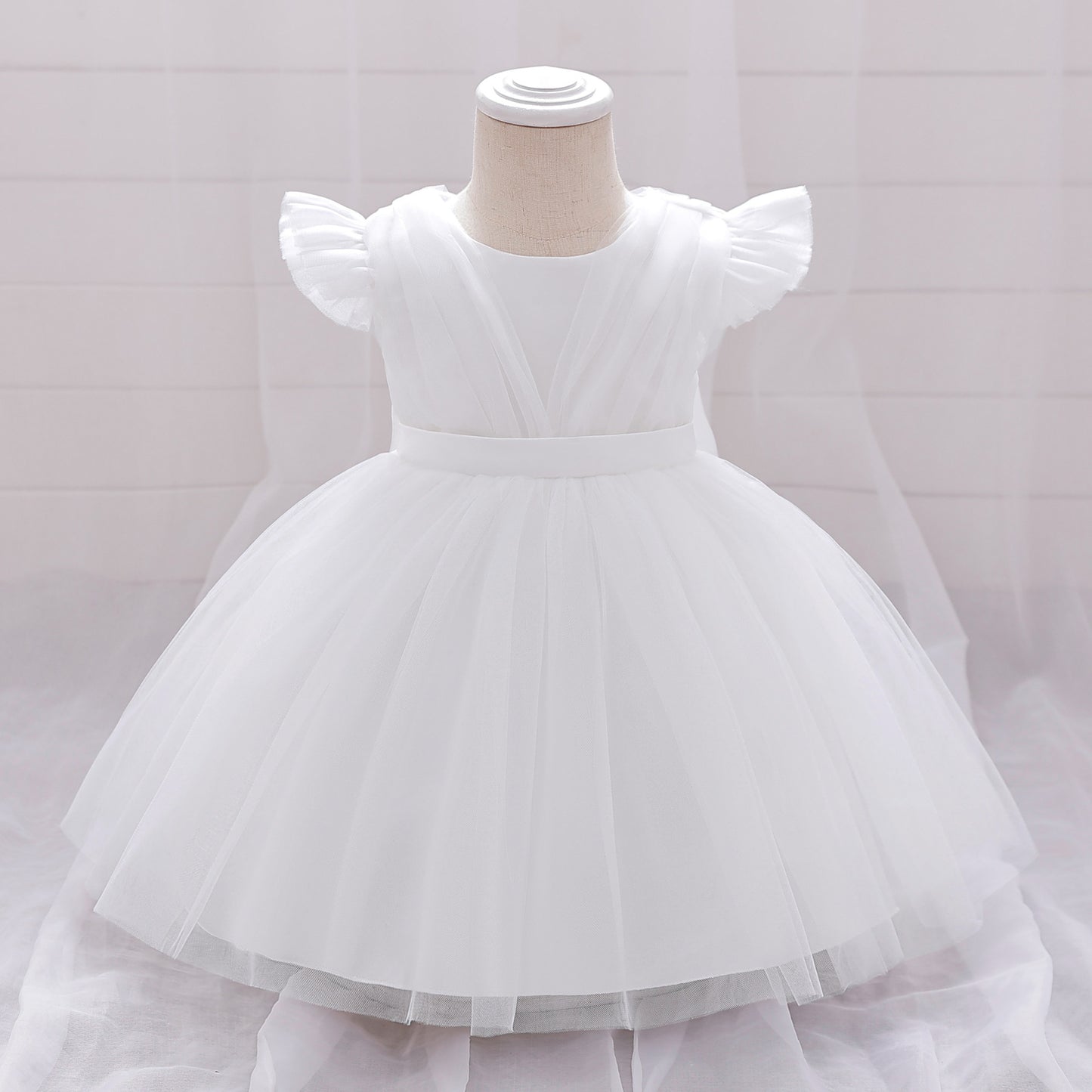 Puffy Bowknot Tulle Princess Dress for Girls | Ball Gown Party Dress