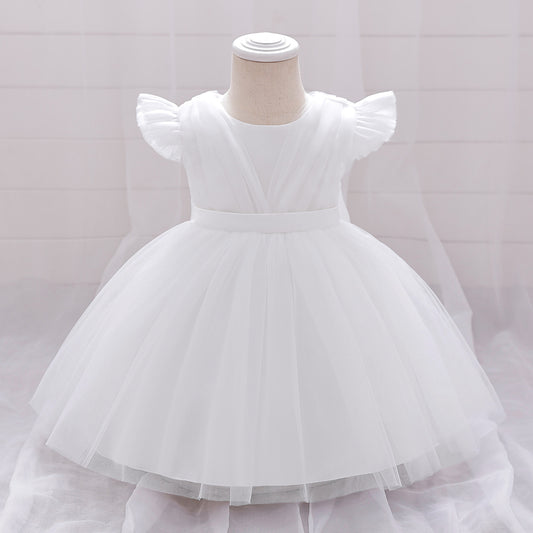 Frocklet Puffy Bowknot Tulle Princess Dress for Girls | Ball Gown Party Dress 1