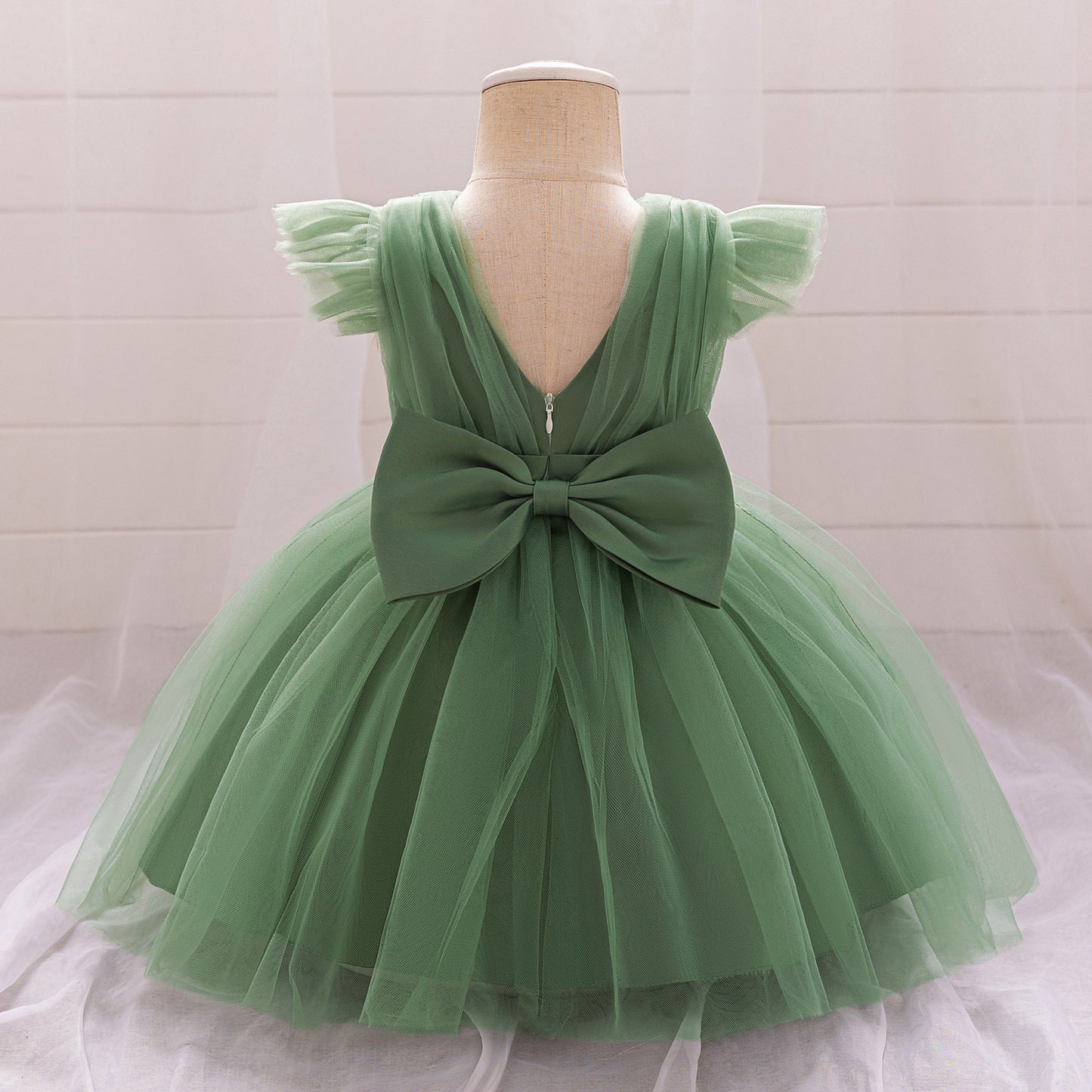 Puffy Bowknot Tulle Princess Dress for Girls | Ball Gown Party Dress