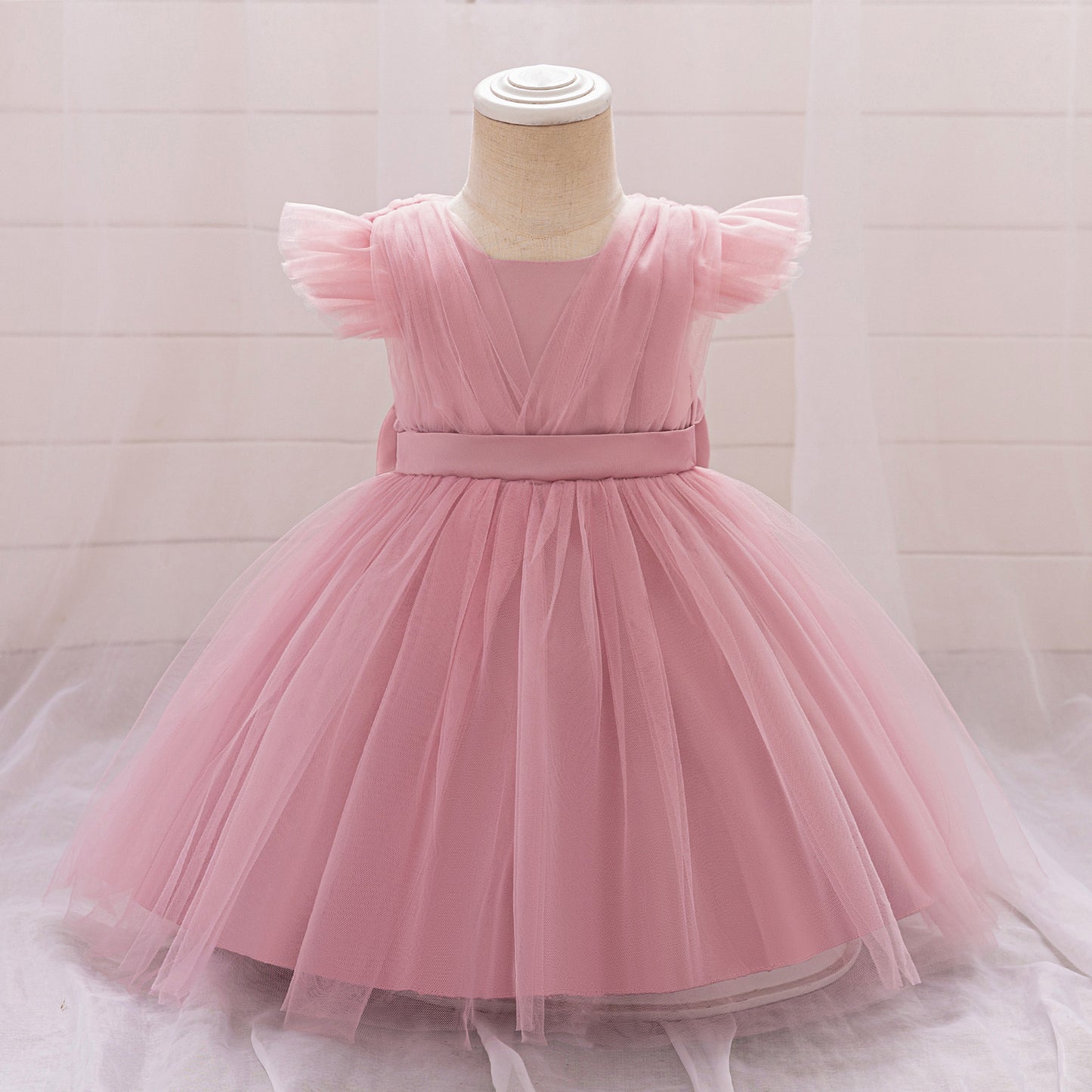 Puffy Bowknot Tulle Princess Dress for Girls | Ball Gown Party Dress