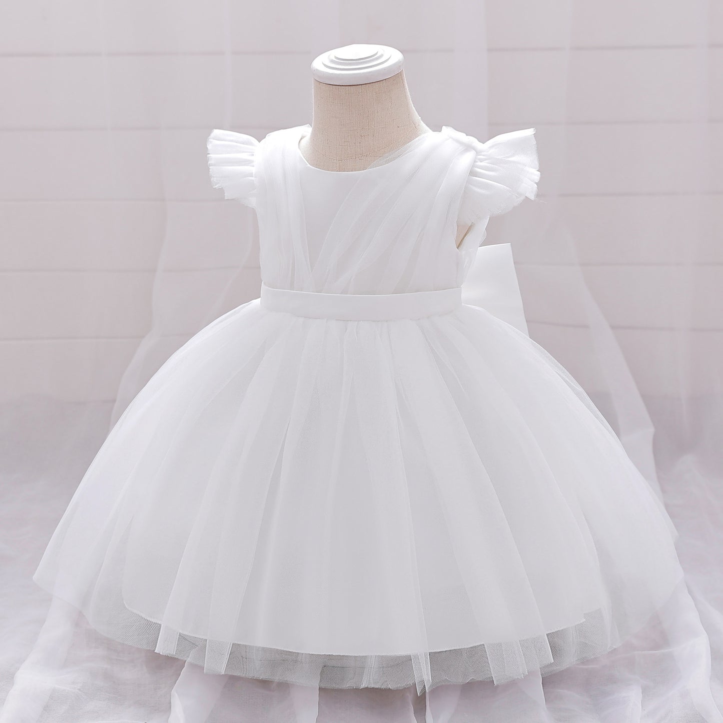 Puffy Bowknot Tulle Princess Dress for Girls | Ball Gown Party Dress