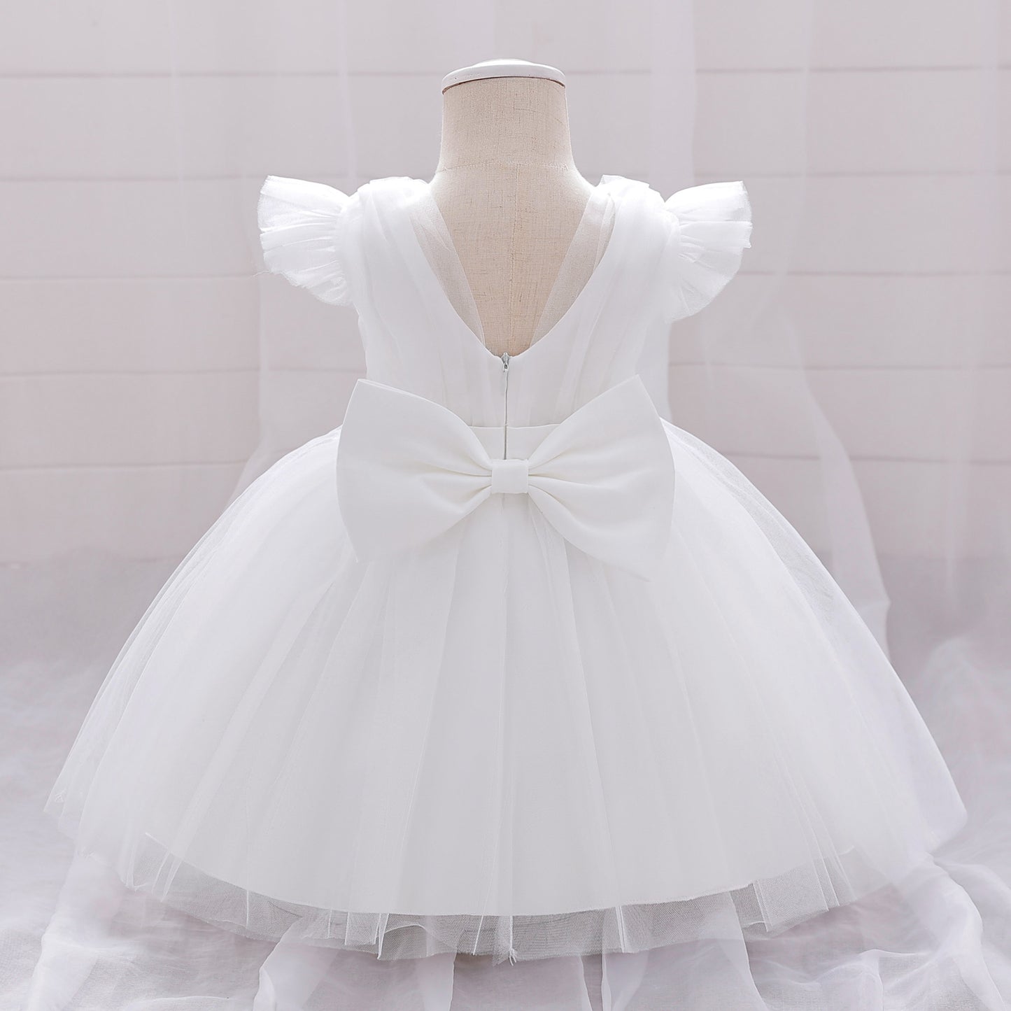 Puffy Bowknot Tulle Princess Dress for Girls | Ball Gown Party Dress