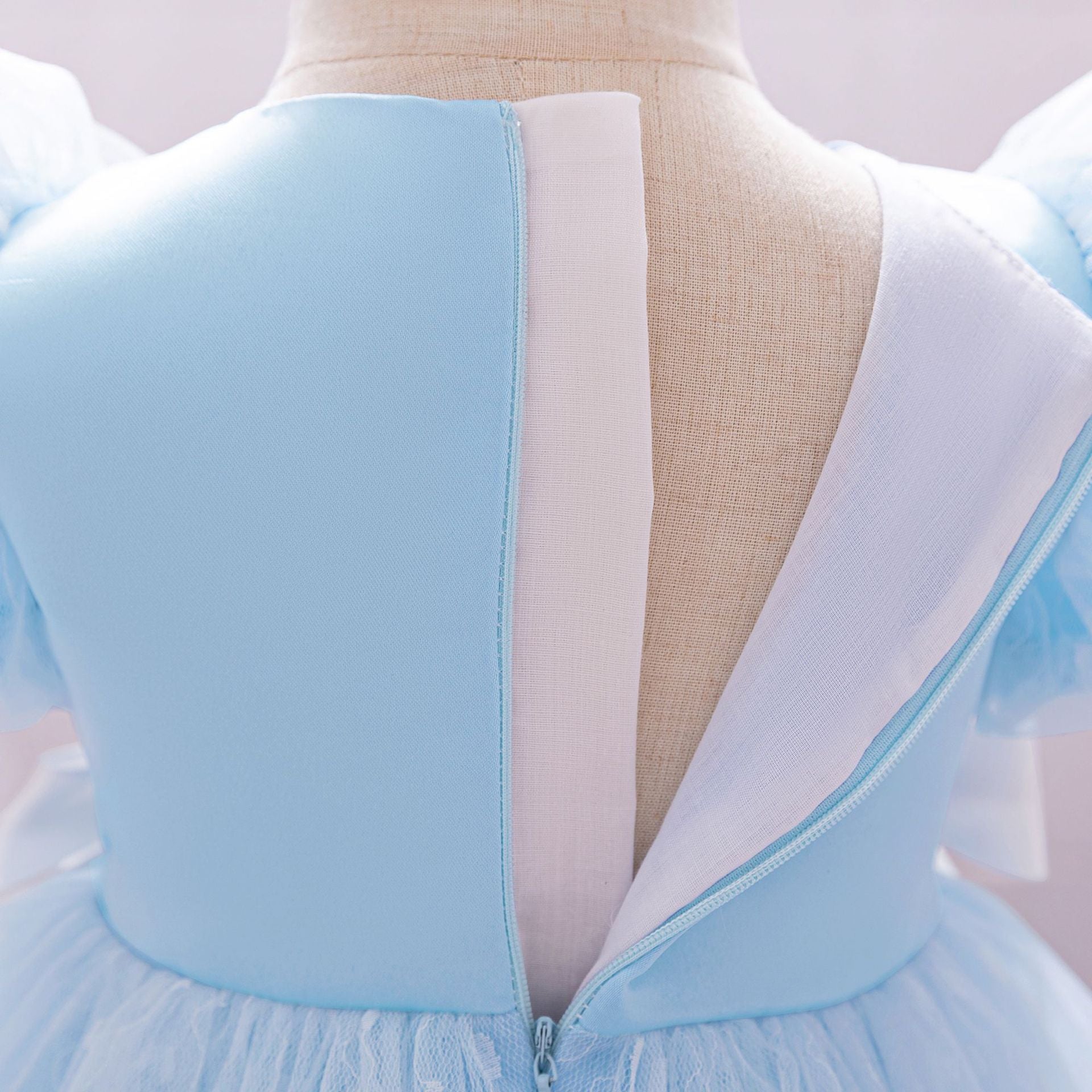 Frocklet Puffy Tulle Flower Girl Princess Dress with Bow | Cute Bubble Sleeve Toddler Gown 12