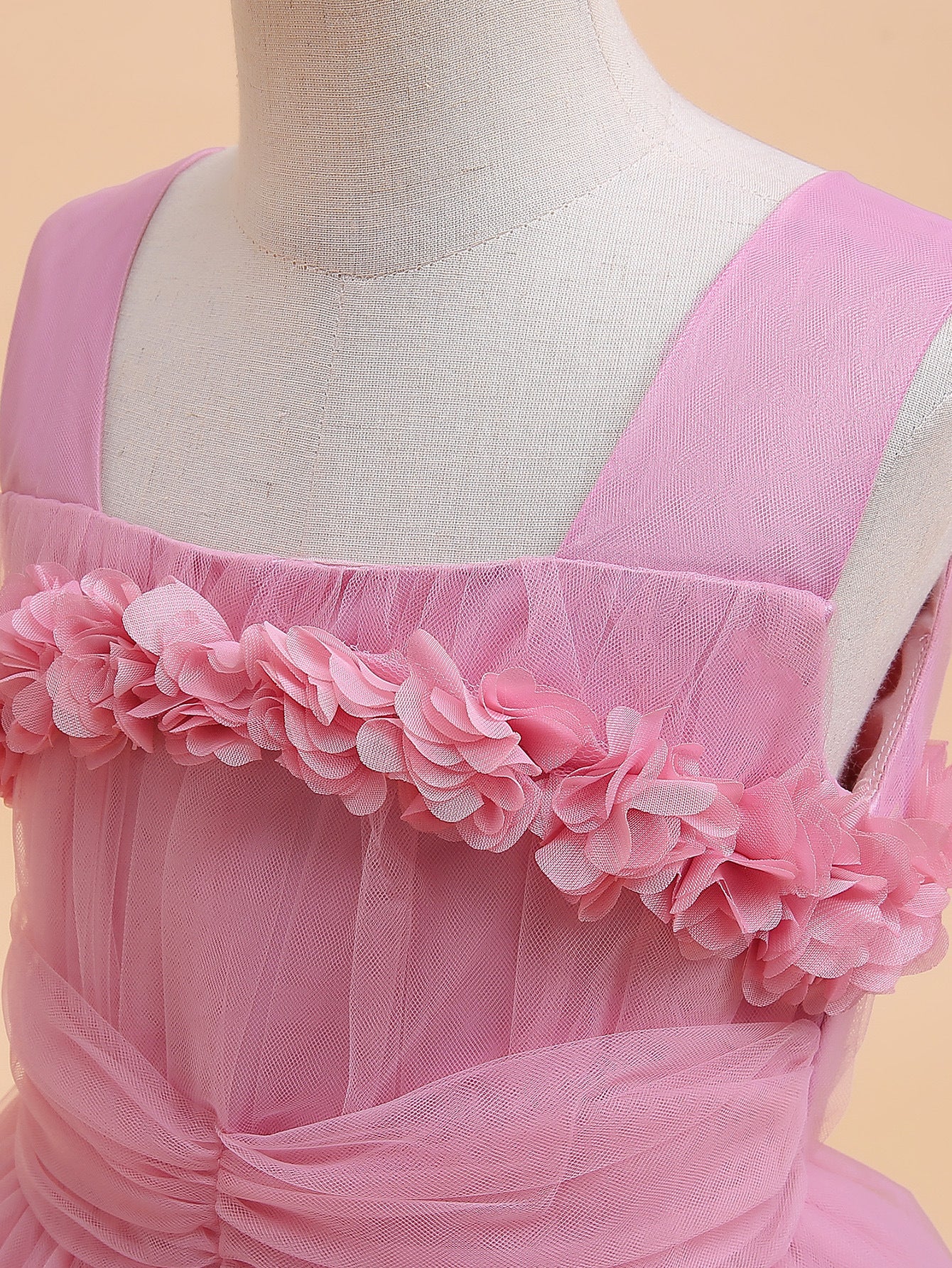 Puffy Tulle Princess Ball Gown for Girls - Flower Girl, Party & Formal Dress