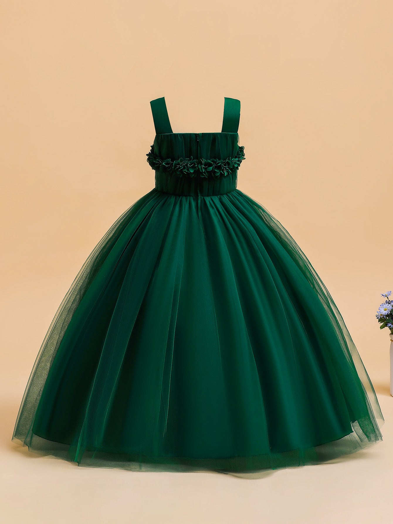 Puffy Tulle Princess Ball Gown for Girls - Flower Girl, Party & Formal Dress