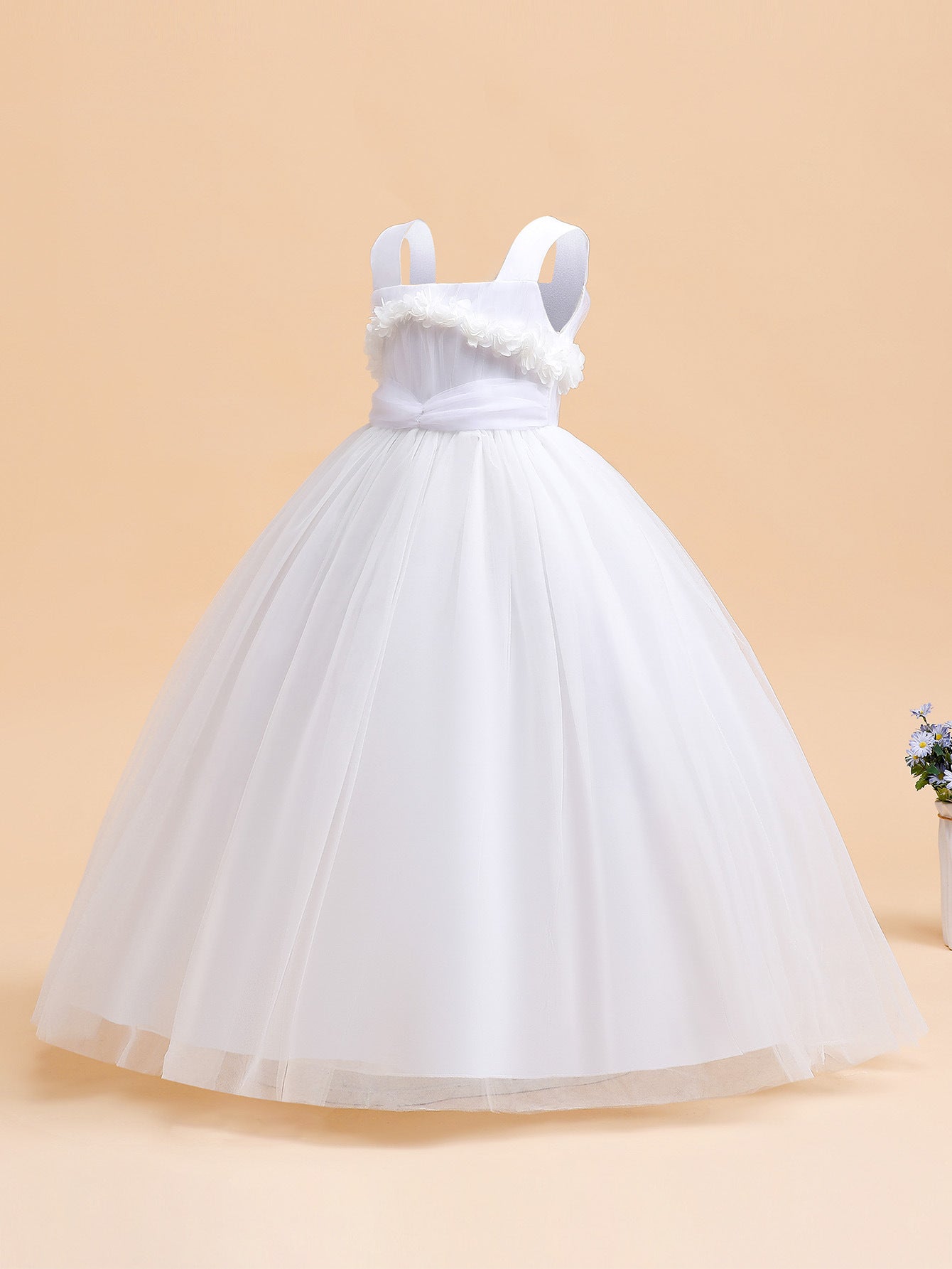 Puffy Tulle Princess Ball Gown for Girls - Flower Girl, Party & Formal Dress