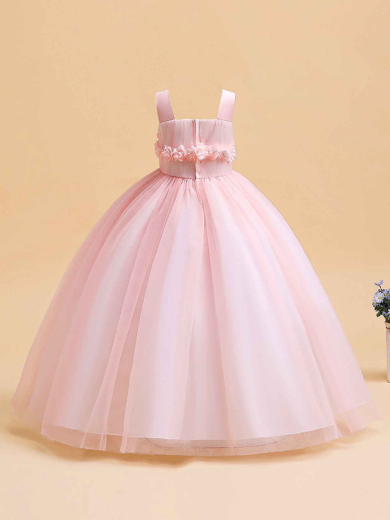 Puffy Tulle Princess Ball Gown for Girls - Flower Girl, Party & Formal Dress