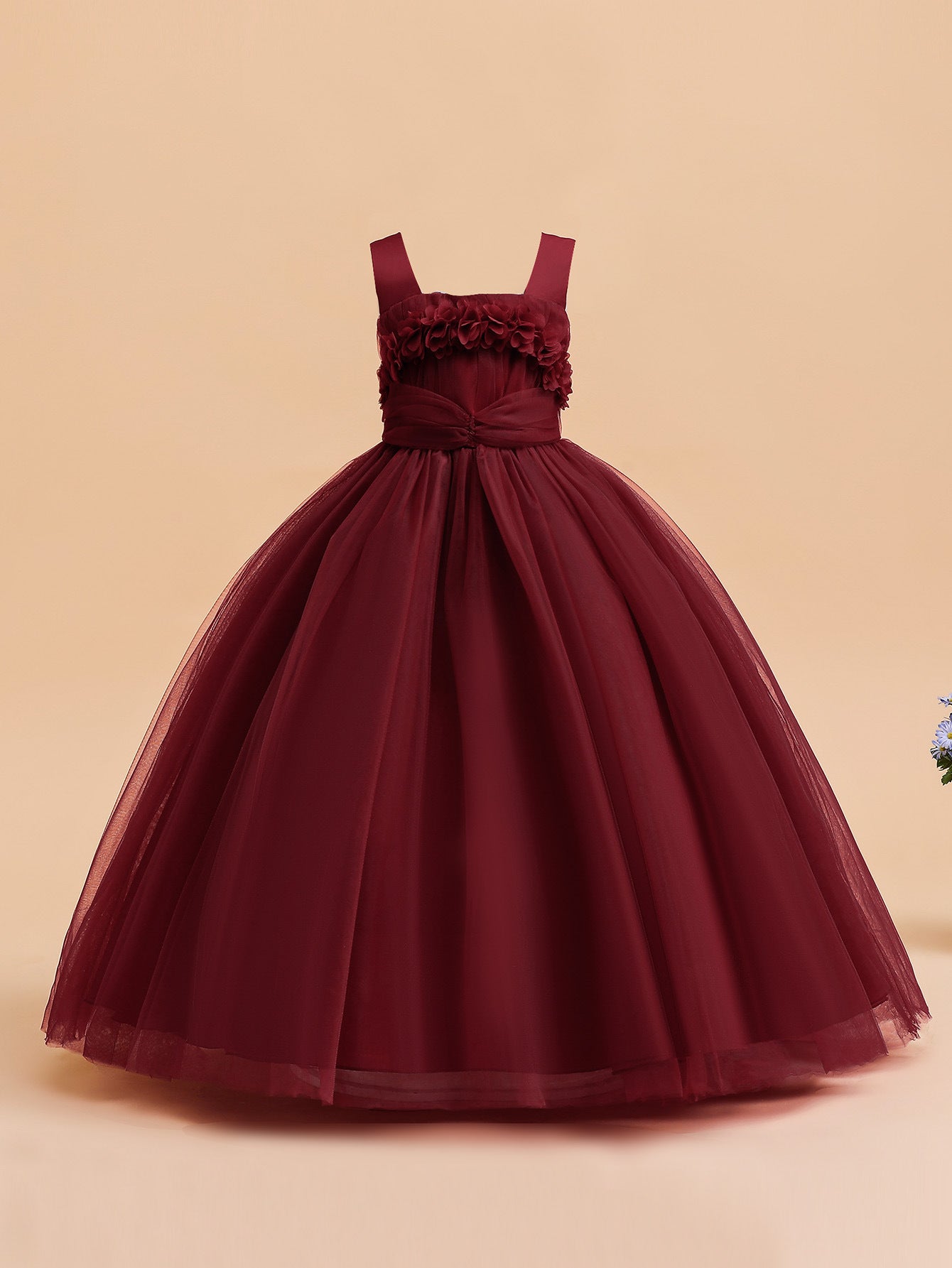 Puffy Tulle Princess Ball Gown for Girls - Flower Girl, Party & Formal Dress