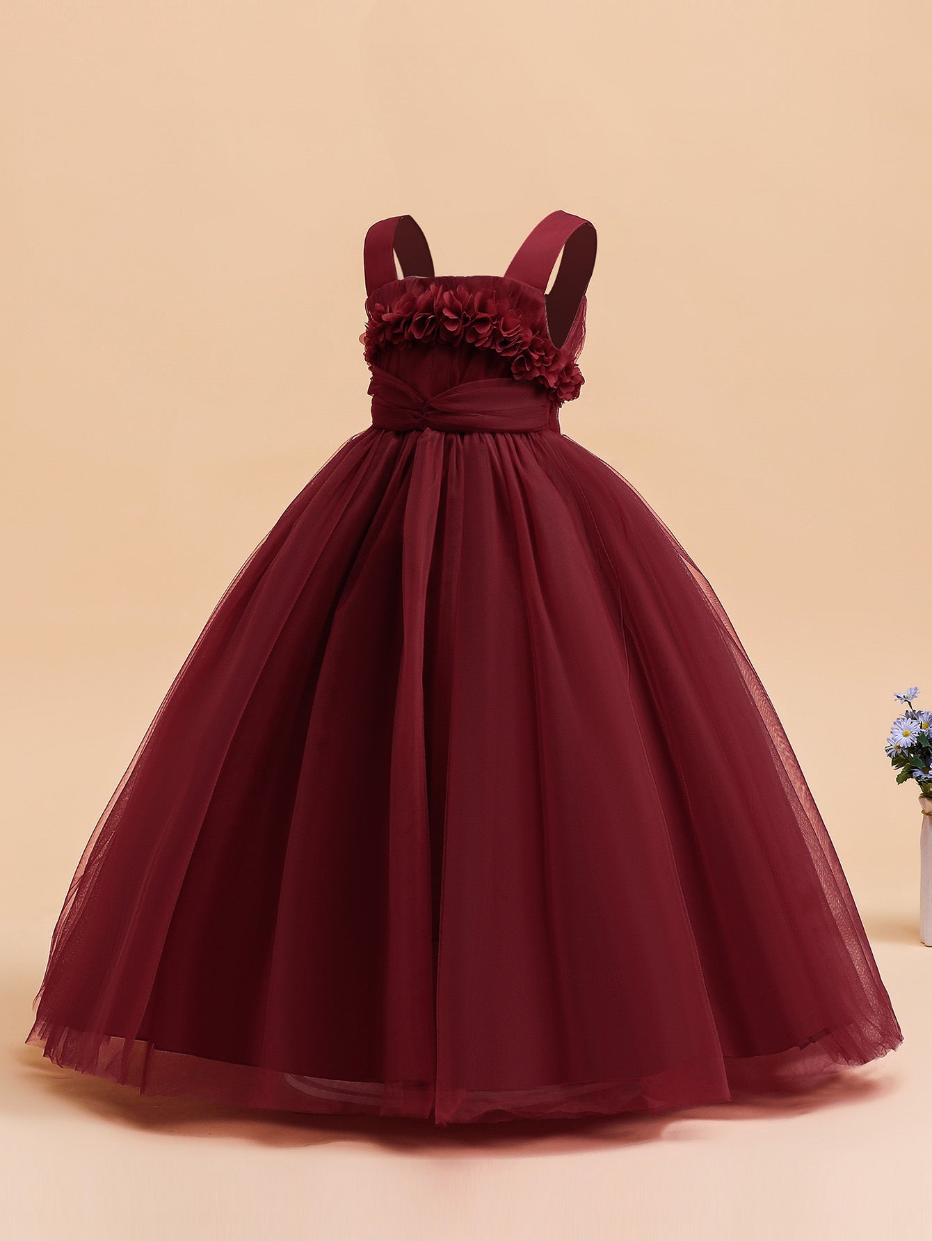 Puffy Tulle Princess Ball Gown for Girls - Flower Girl, Party & Formal Dress