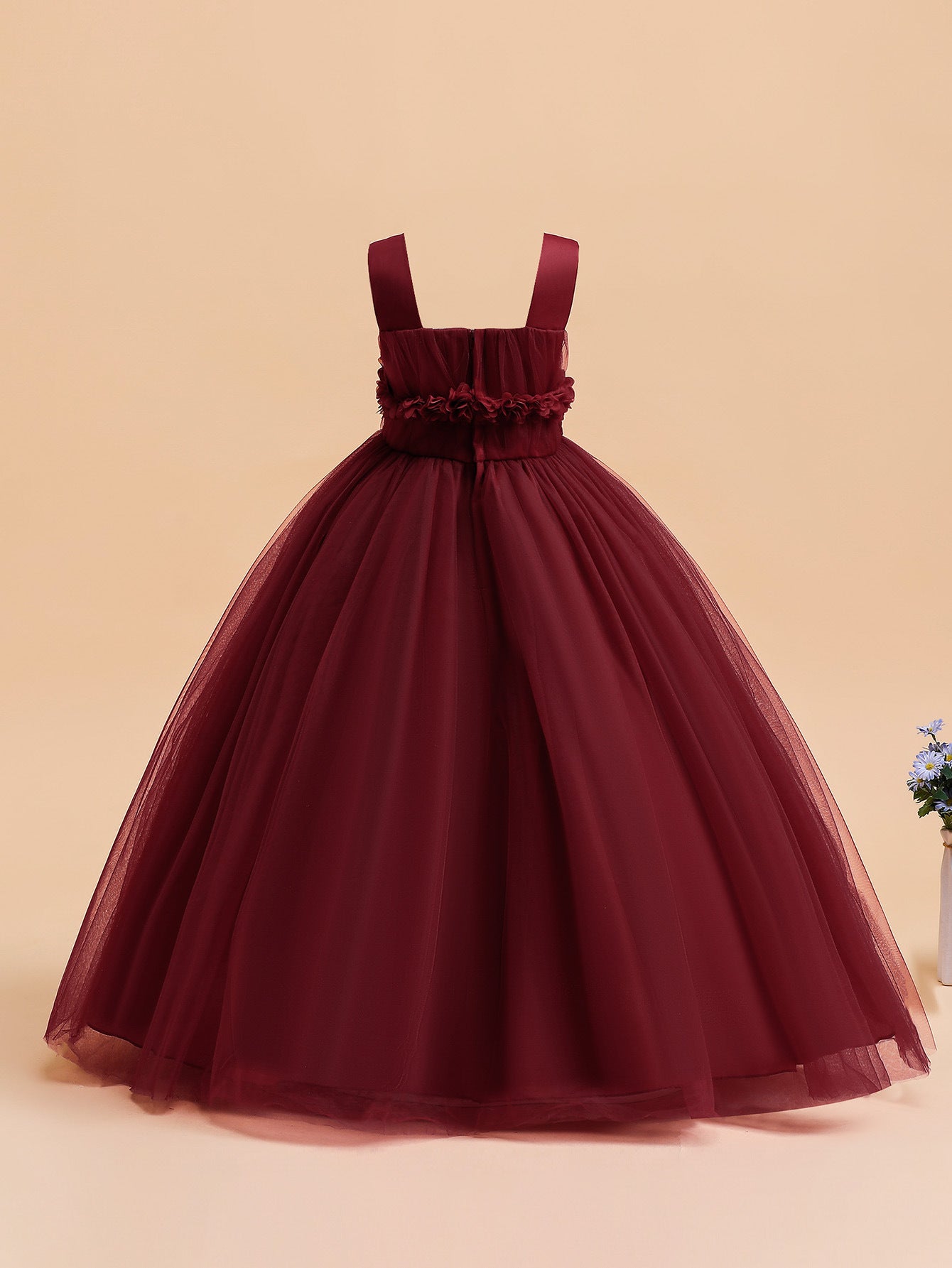 Puffy Tulle Princess Ball Gown for Girls - Flower Girl, Party & Formal Dress