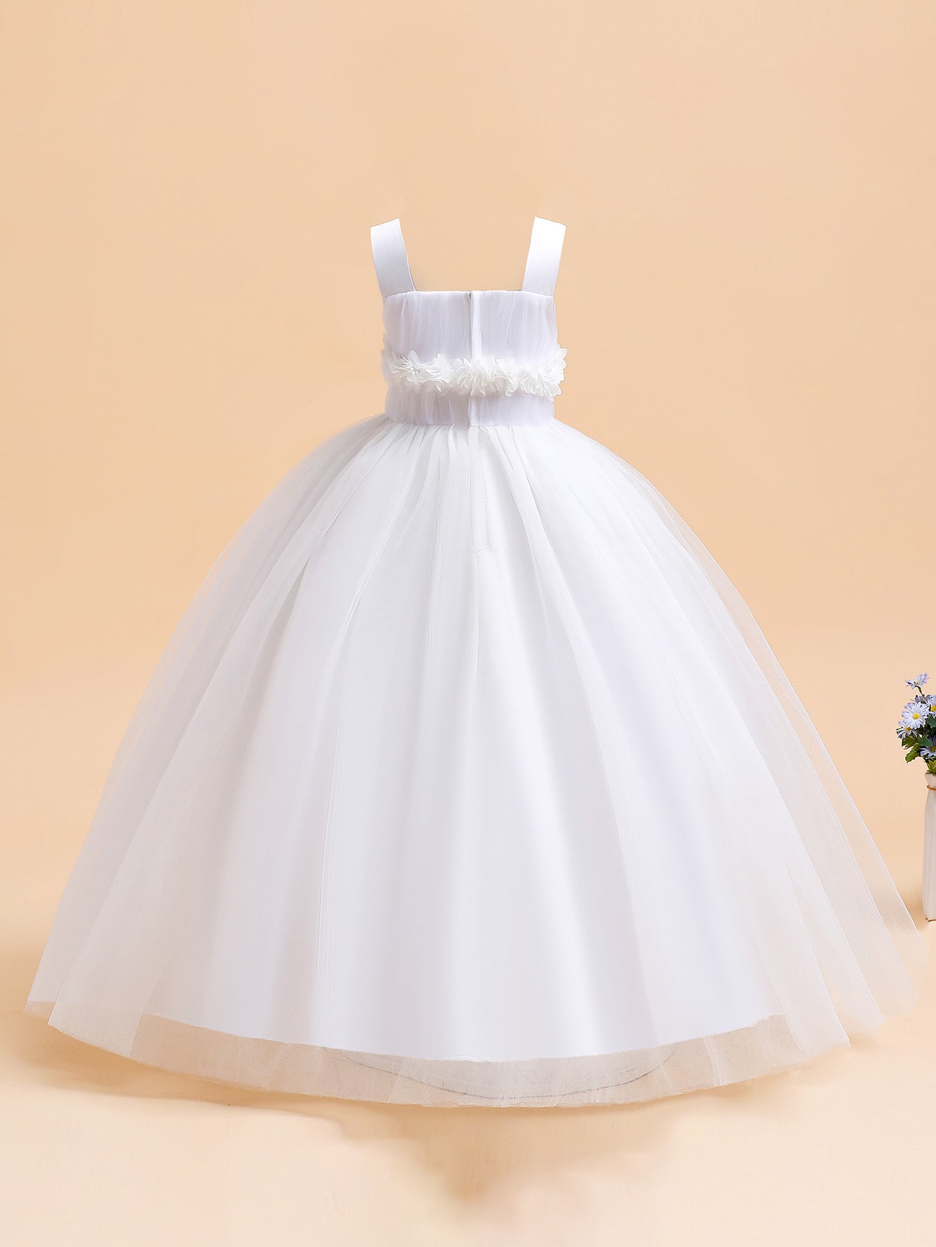 Puffy Tulle Princess Ball Gown for Girls - Flower Girl, Party & Formal Dress
