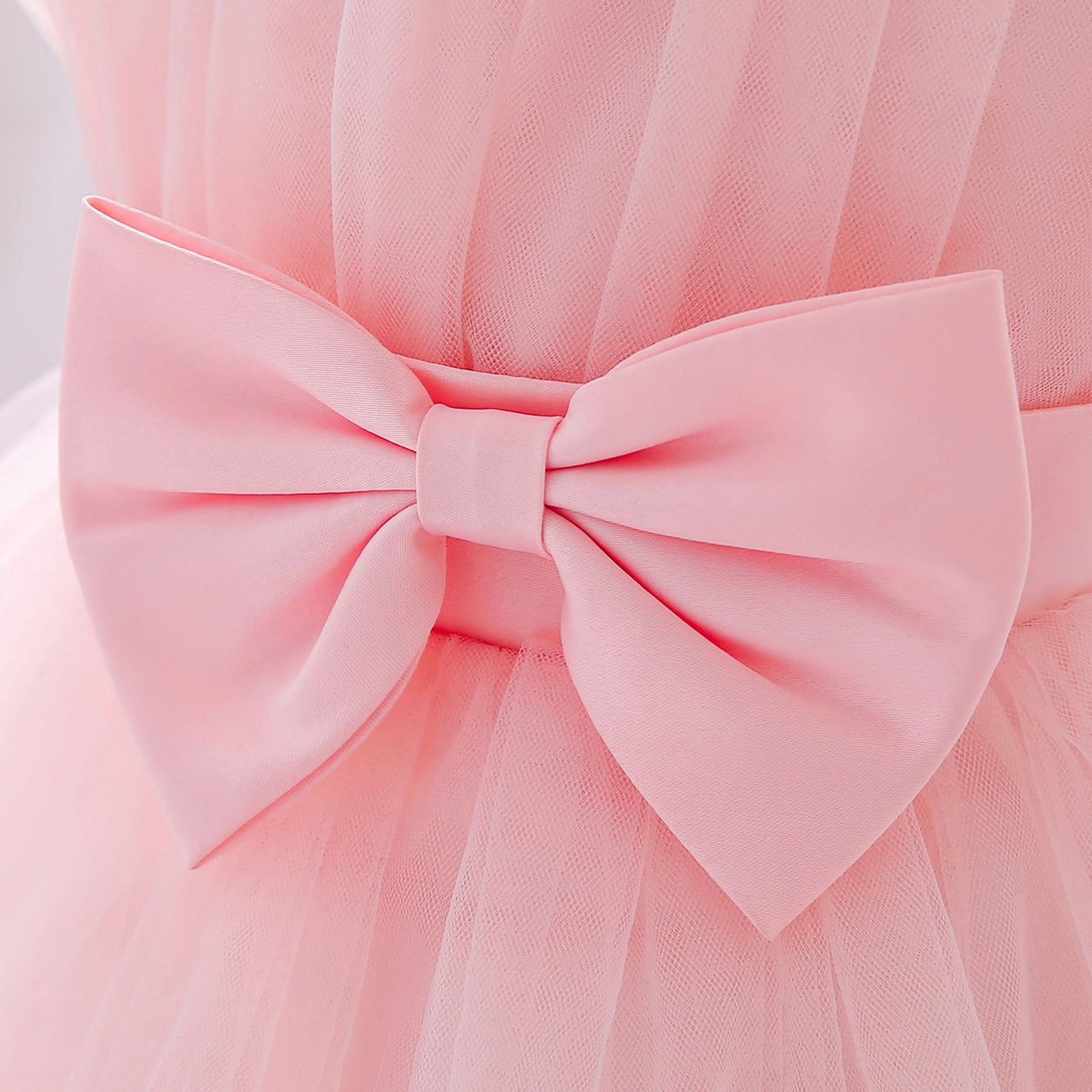 Puffy Tulle Toddler Princess Dress – Tea-Length Party & Flower Girl Gown