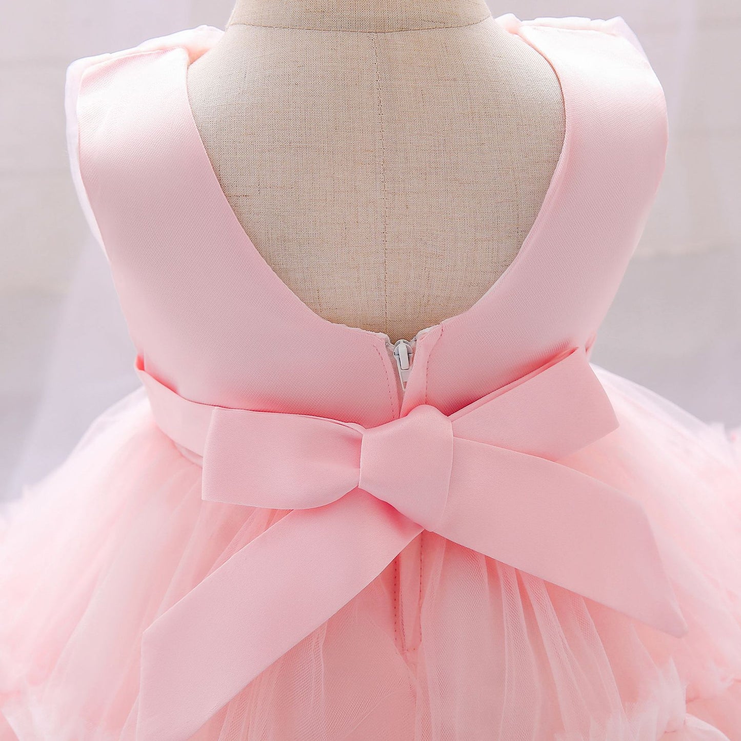 Puffy Tulle Toddler Princess Dress – Tea-Length Party & Flower Girl Gown