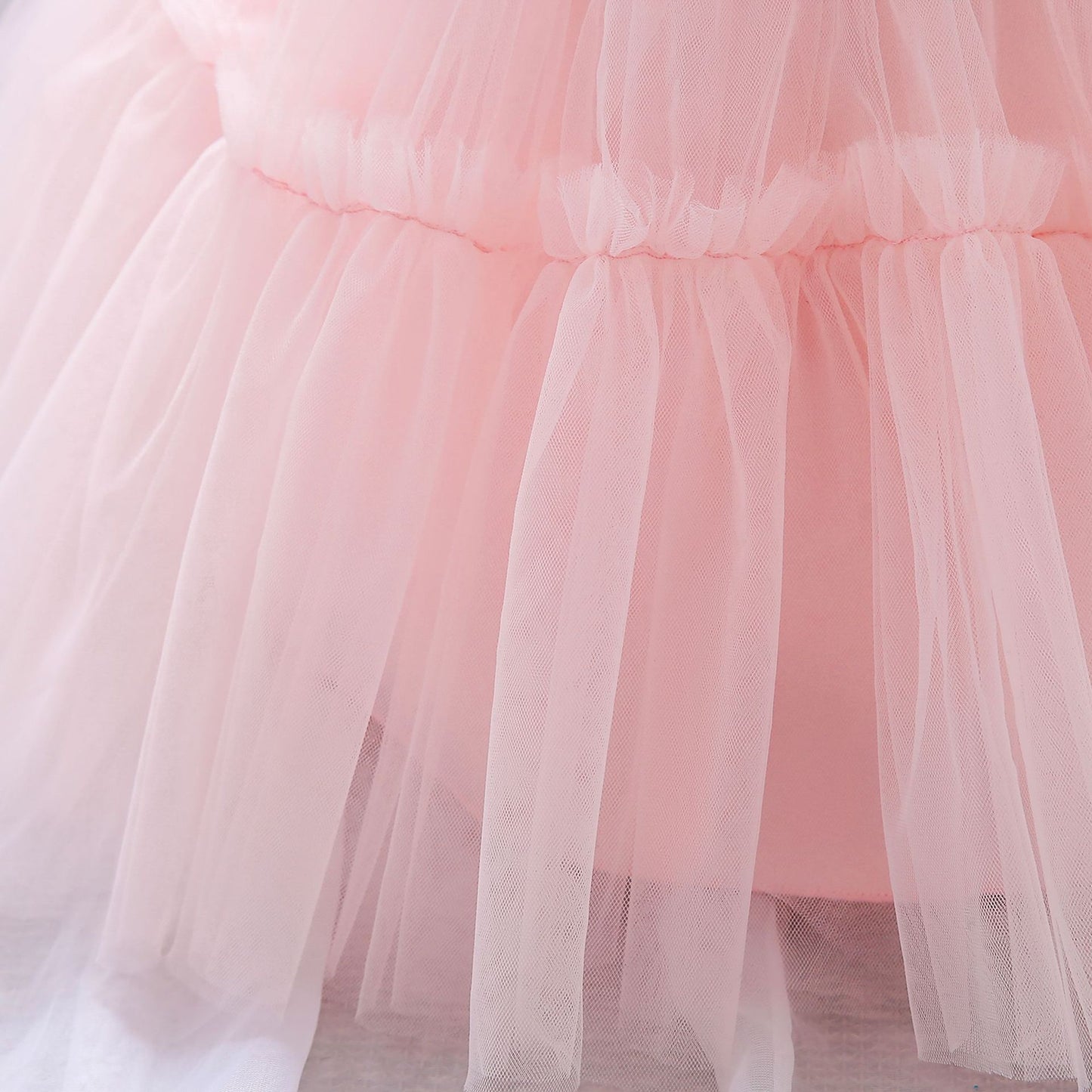 Puffy Tulle Toddler Princess Dress – Tea-Length Party & Flower Girl Gown