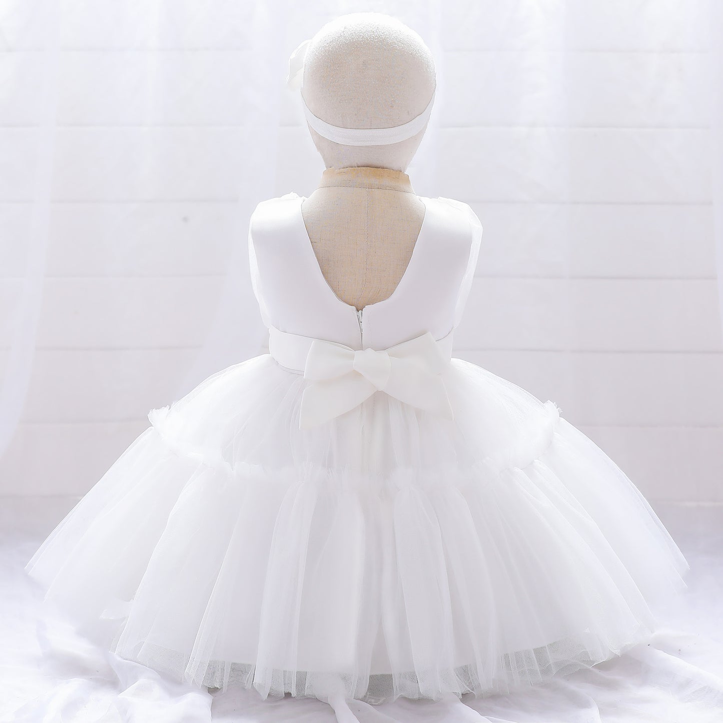 Puffy Tulle Toddler Princess Dress – Tea-Length Party & Flower Girl Gown