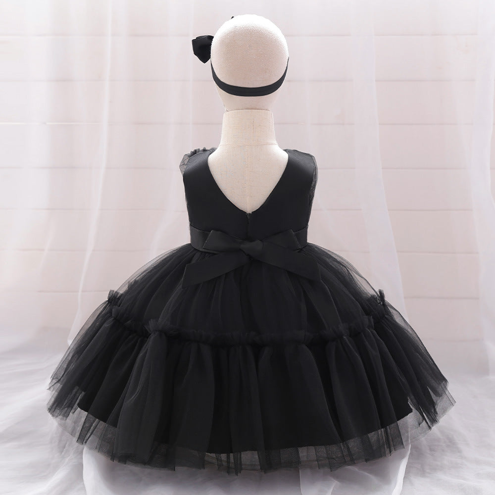 Puffy Tulle Toddler Princess Dress – Tea-Length Party & Flower Girl Gown