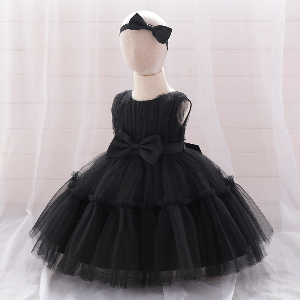 Puffy Tulle Toddler Princess Dress – Tea-Length Party & Flower Girl Gown