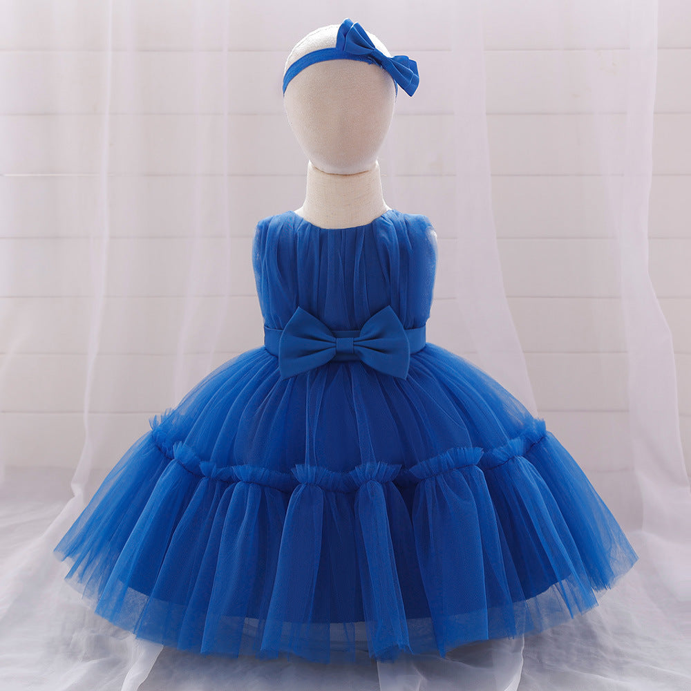 Puffy Tulle Toddler Princess Dress – Tea-Length Party & Flower Girl Gown