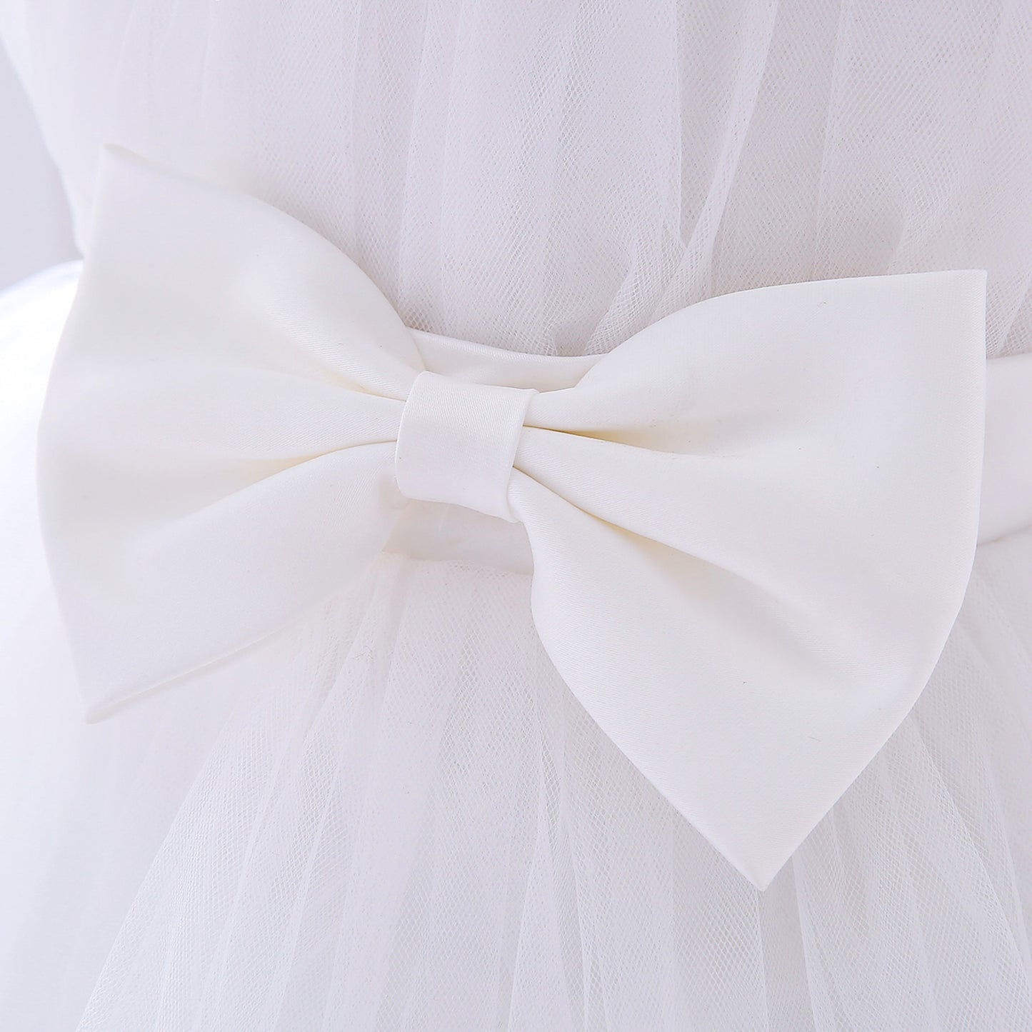 Puffy Tulle Toddler Princess Dress – Tea-Length Party & Flower Girl Gown
