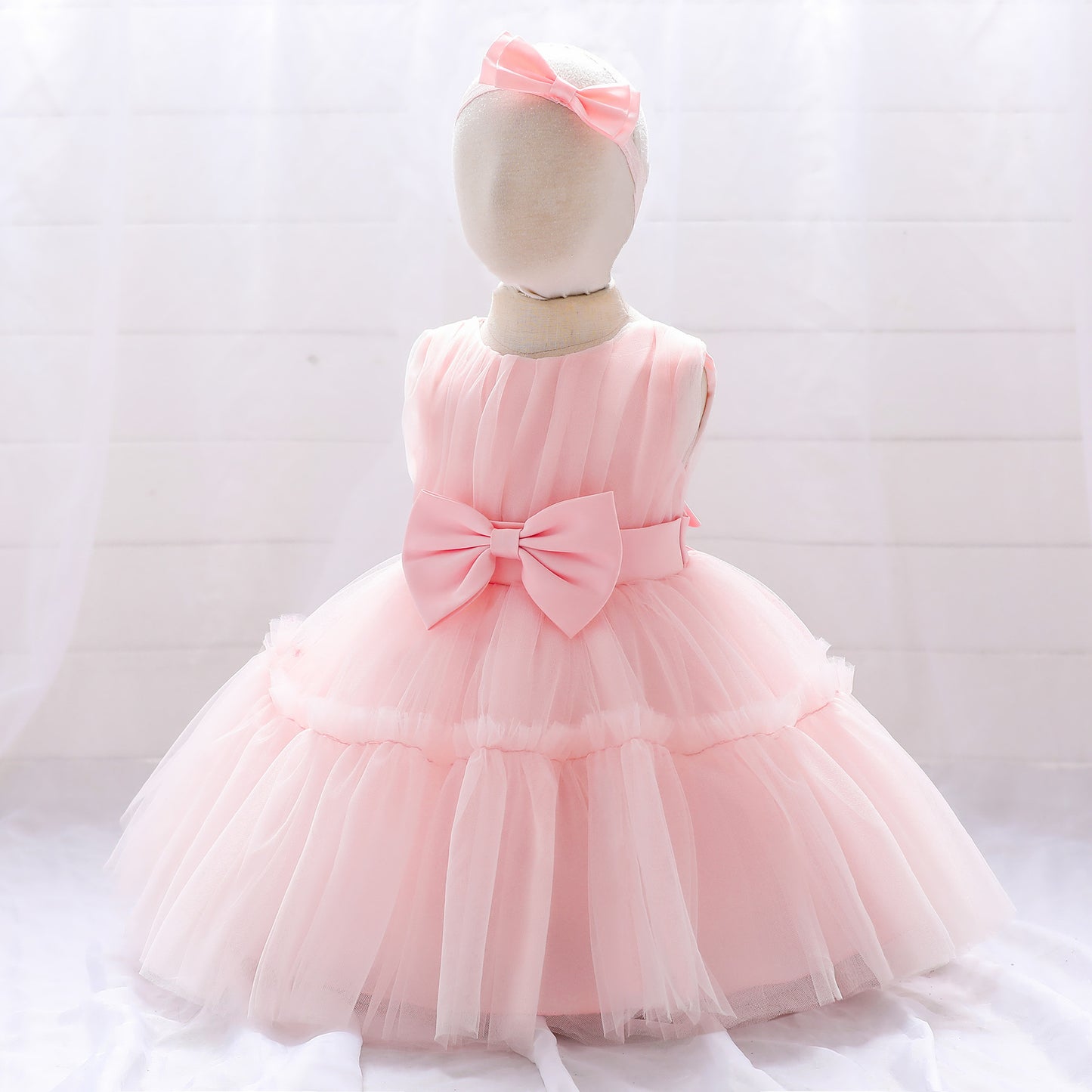 Puffy Tulle Toddler Princess Dress – Tea-Length Party & Flower Girl Gown