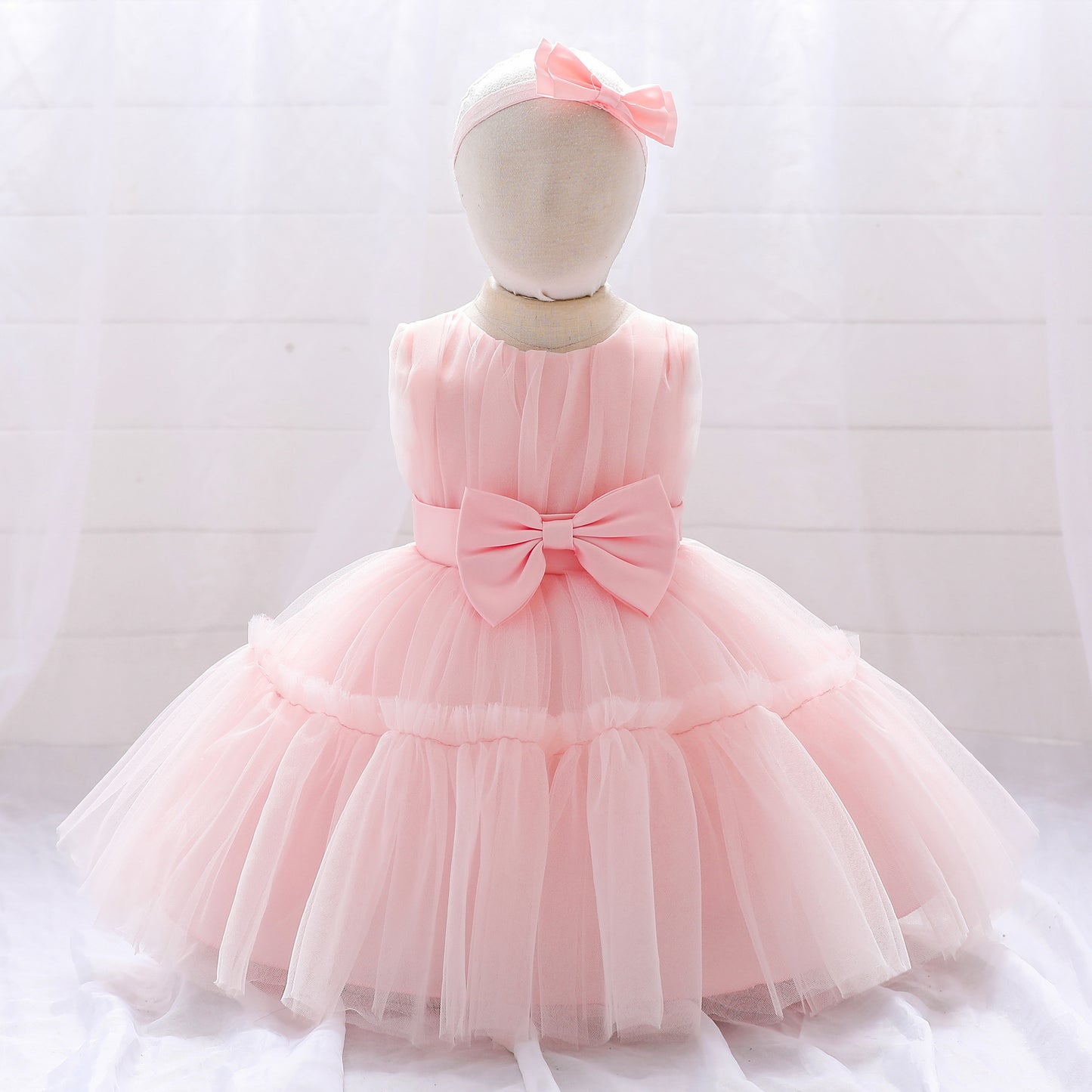 Puffy Tulle Toddler Princess Dress – Tea-Length Party & Flower Girl Gown