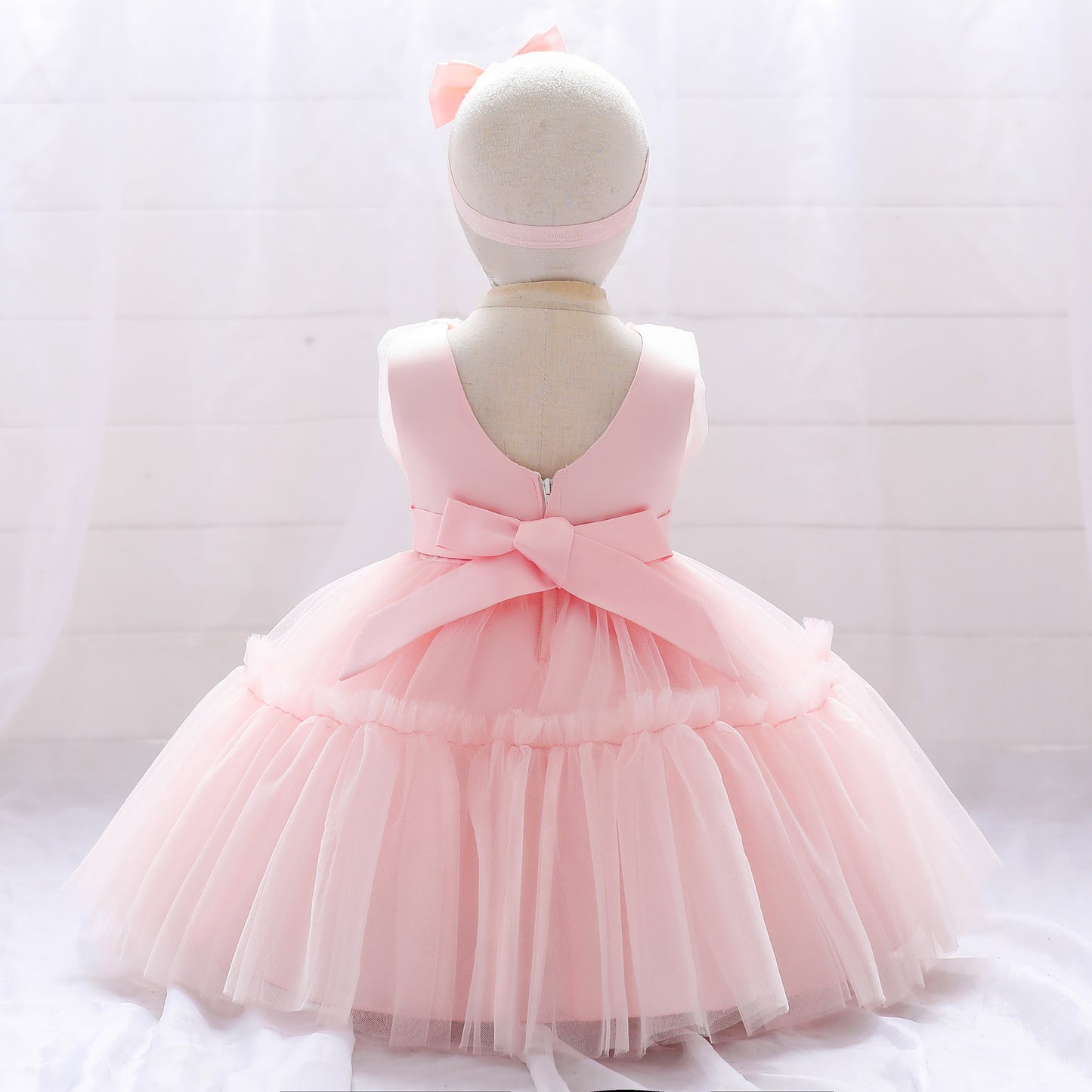 Puffy Tulle Toddler Princess Dress – Tea-Length Party & Flower Girl Gown