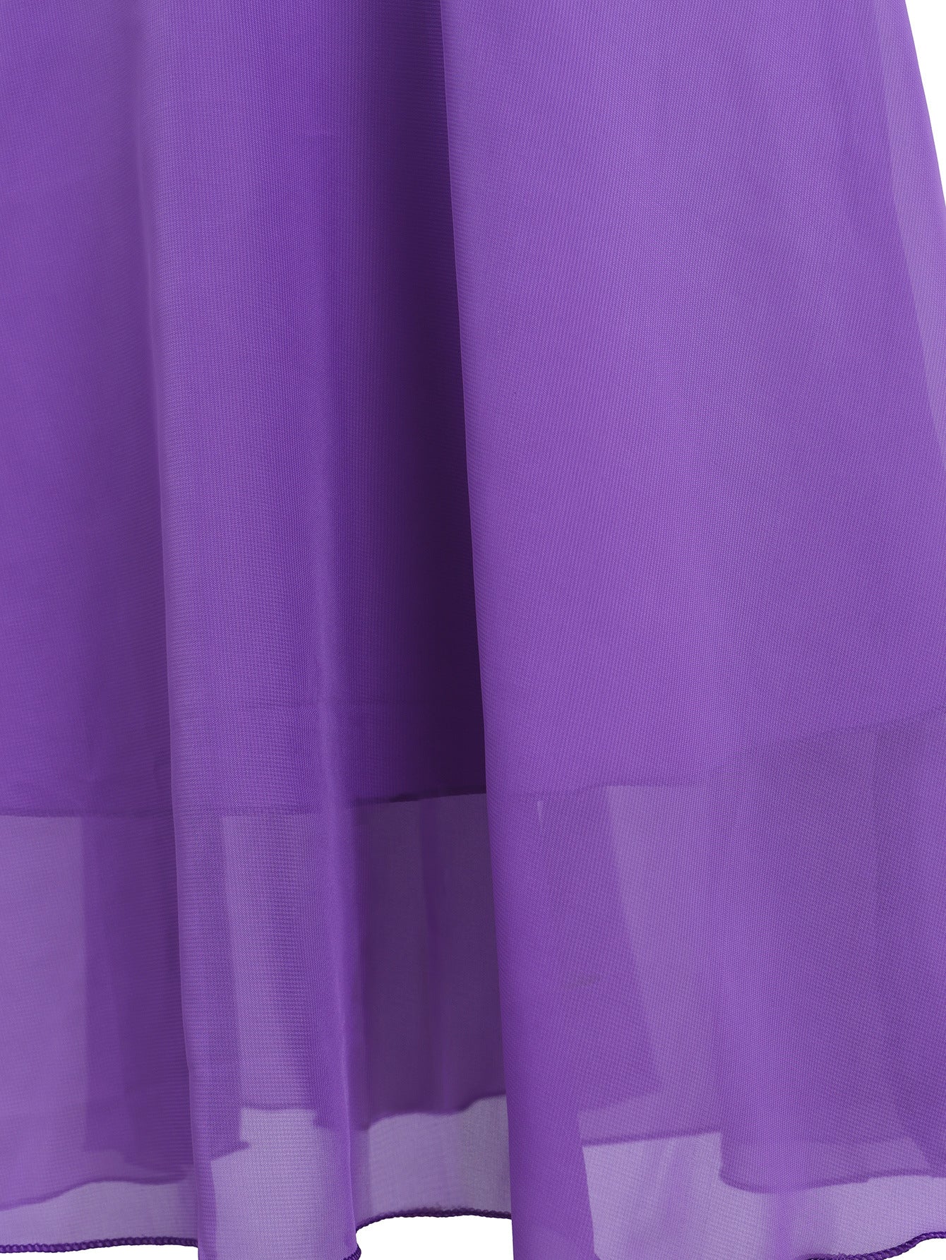 Purple Chiffon Maxi Dress for Girls with Sequins & Embroidery | Long Sleeve Party Gown Ages 5-13