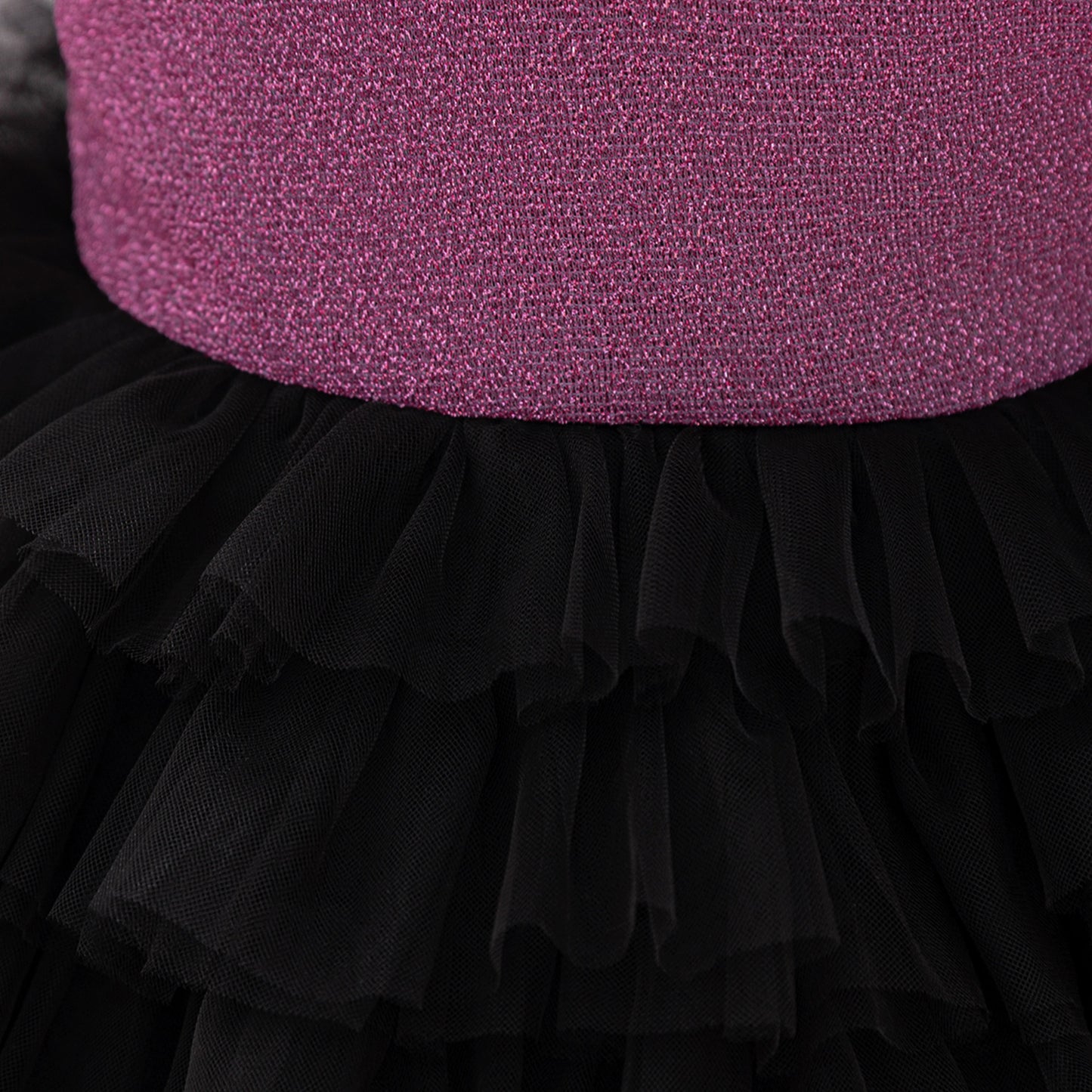 Purple Puffy Princess Ball Gown Dress for Little Girls – Tea Length, Tulle & Sequin