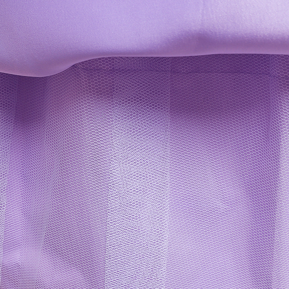 Purple Princess Embroidered Tulle Maxi Dress for Girls | Special Occasion