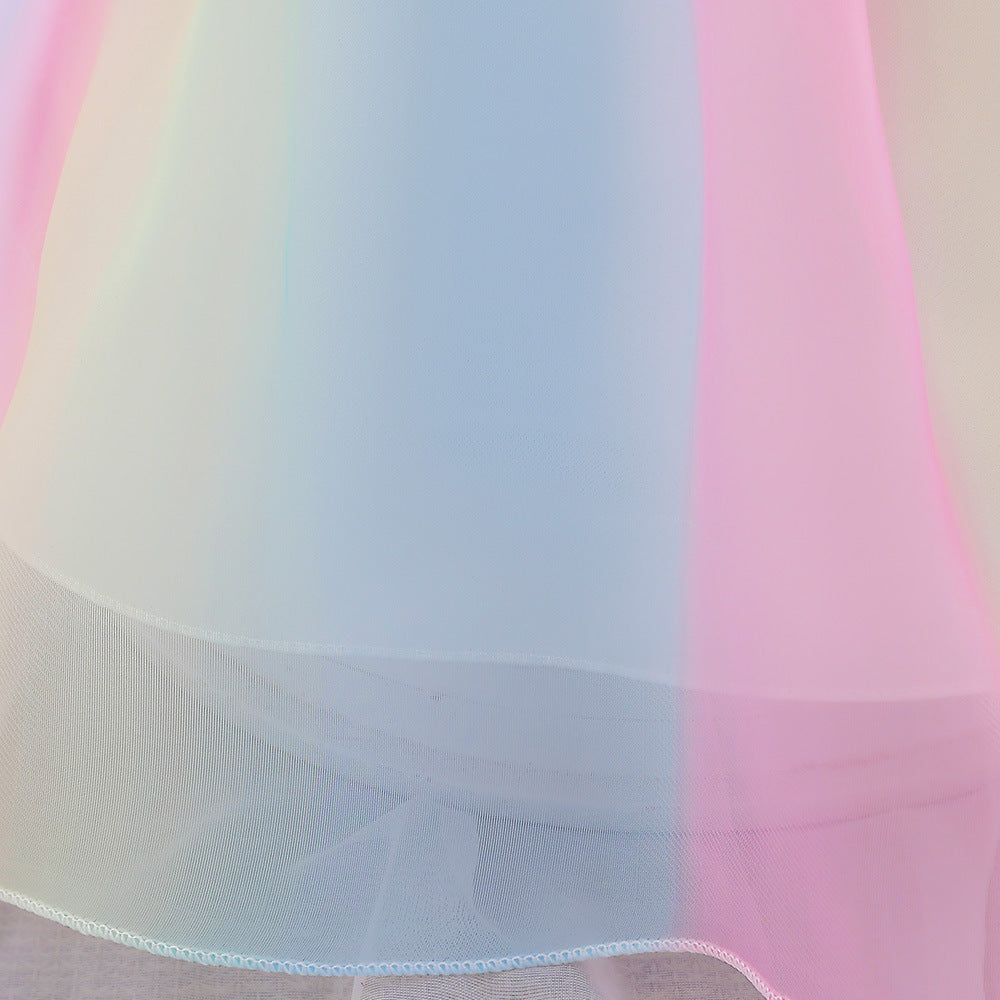Cute Rainbow Ruffle Tutu Dress for Baby Girls - Party & Holiday Outfit