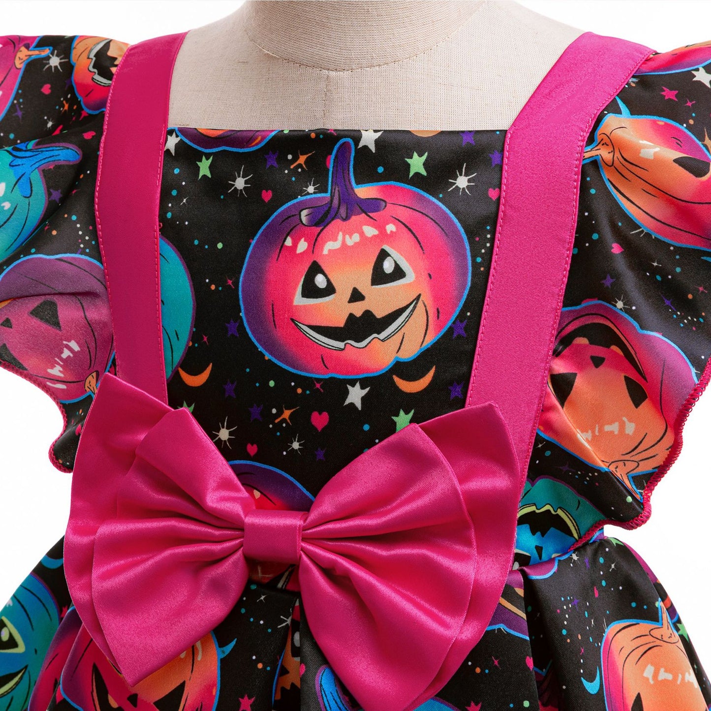 Cute Rose Red Pumpkin Princess Dress for Girls | Puffy Ball Gown Costume