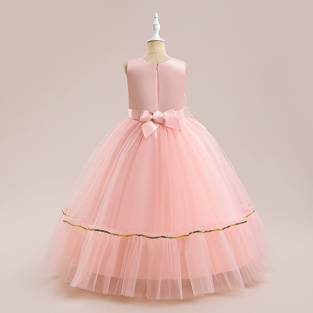 Cute Sequin Tiered Maxi Dress for Girls | Formal Princess Party Dress